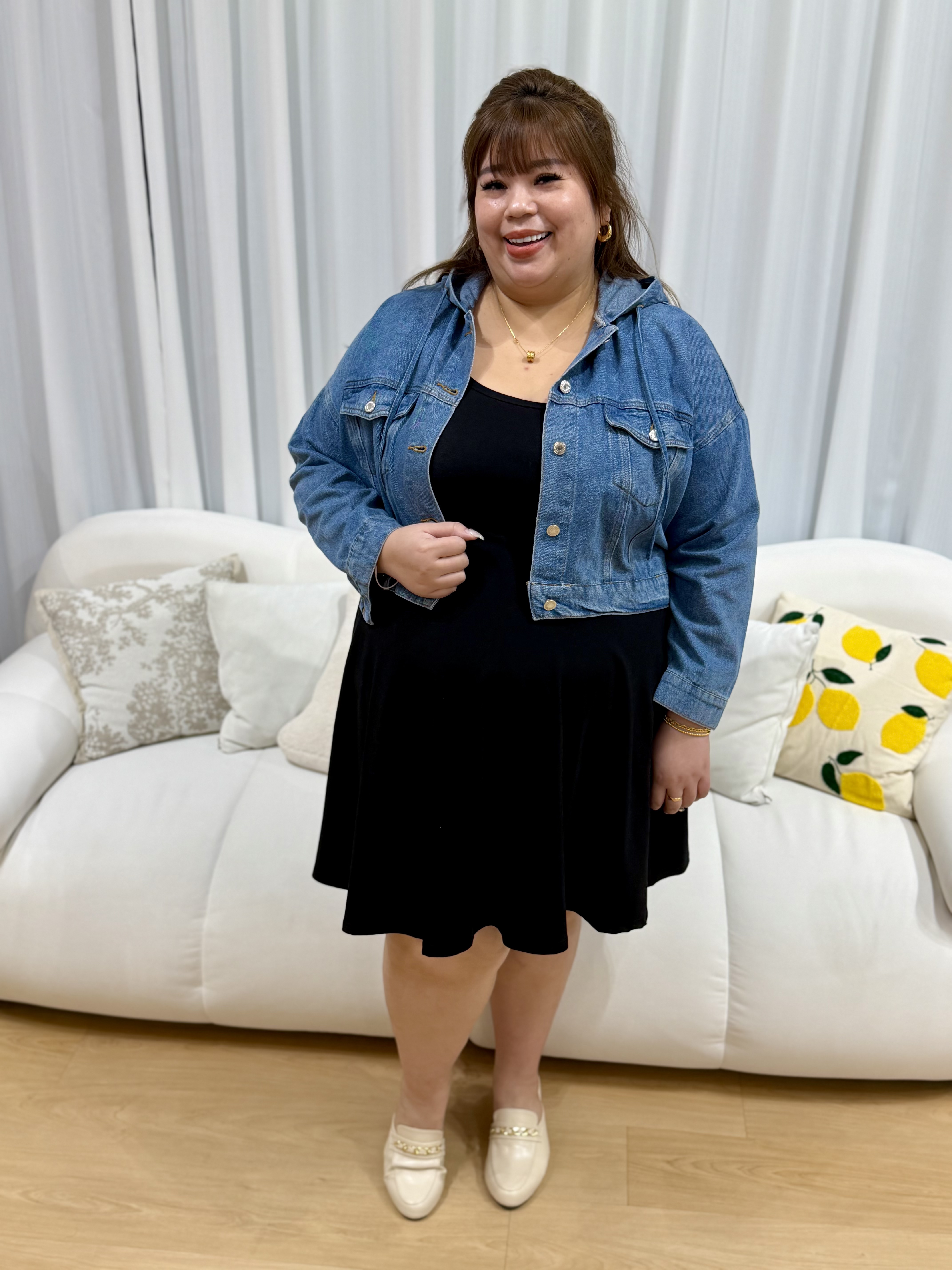 Love+ Denim Crop Jacket  #20743 | Plus Size Denim Jacket