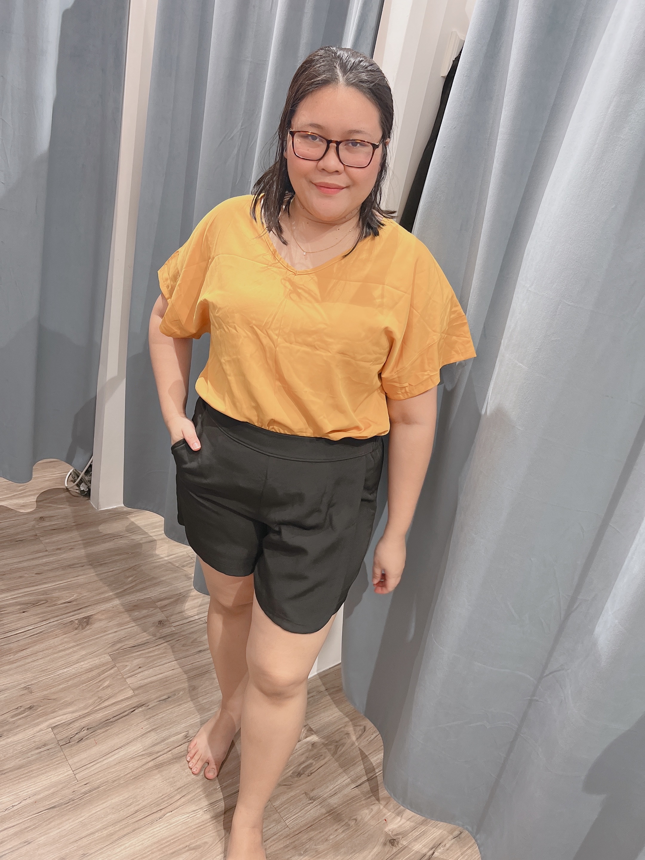 Willow Yellow V Top | Plus Size Top
