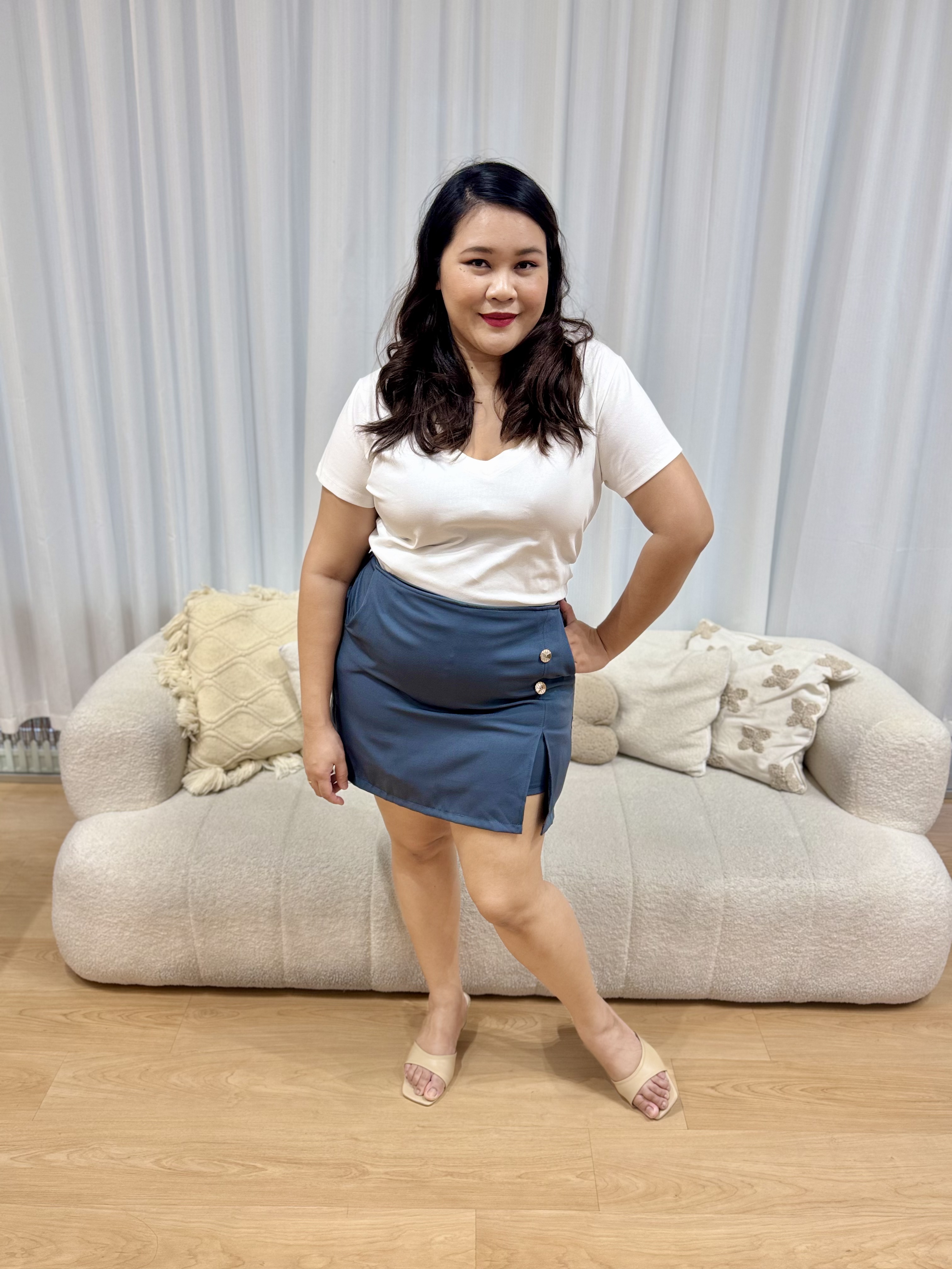 Goldy Button Skorts | Plus Size Skorts