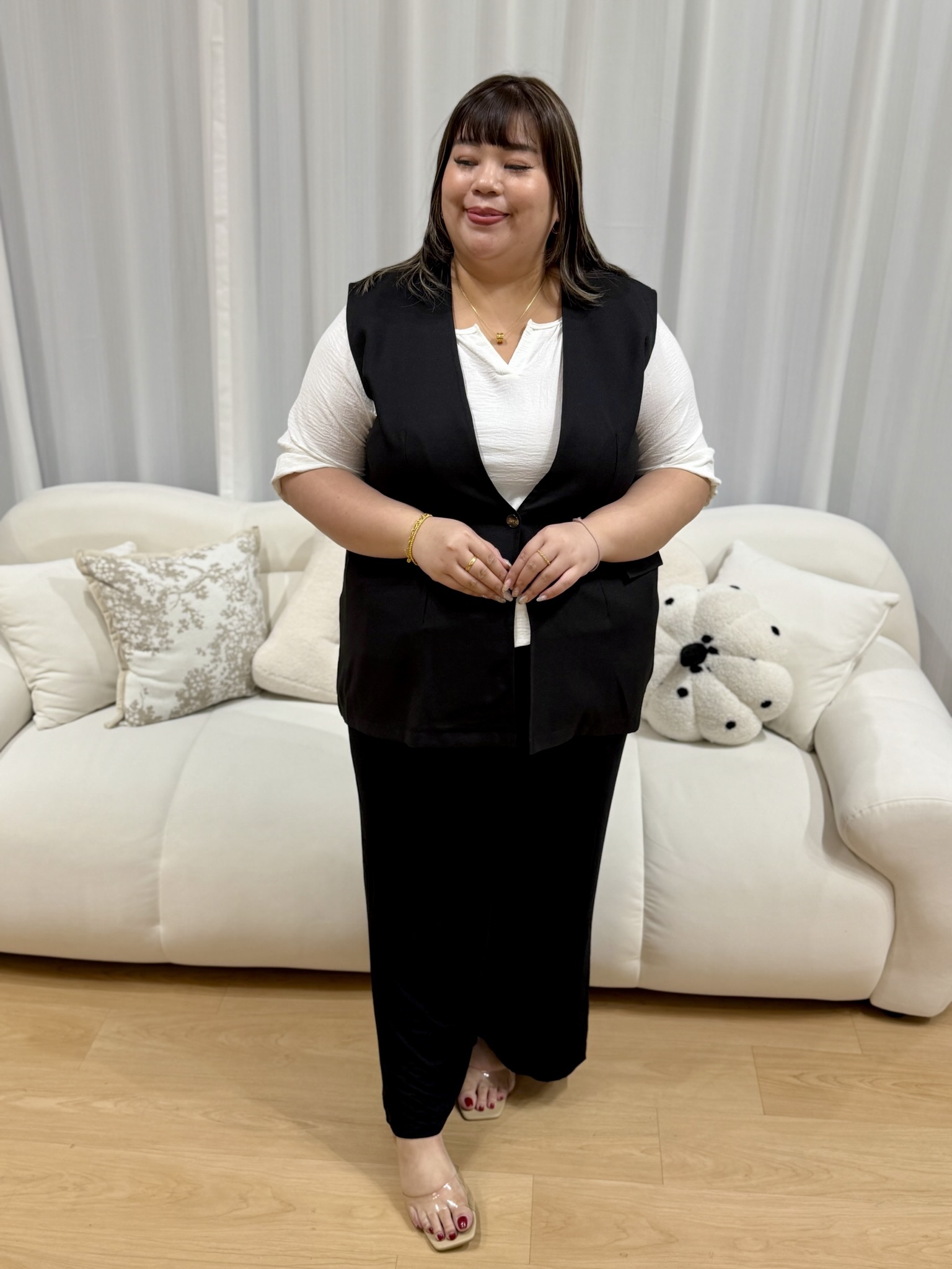 Titania Texture Vest | Plus Size Vest