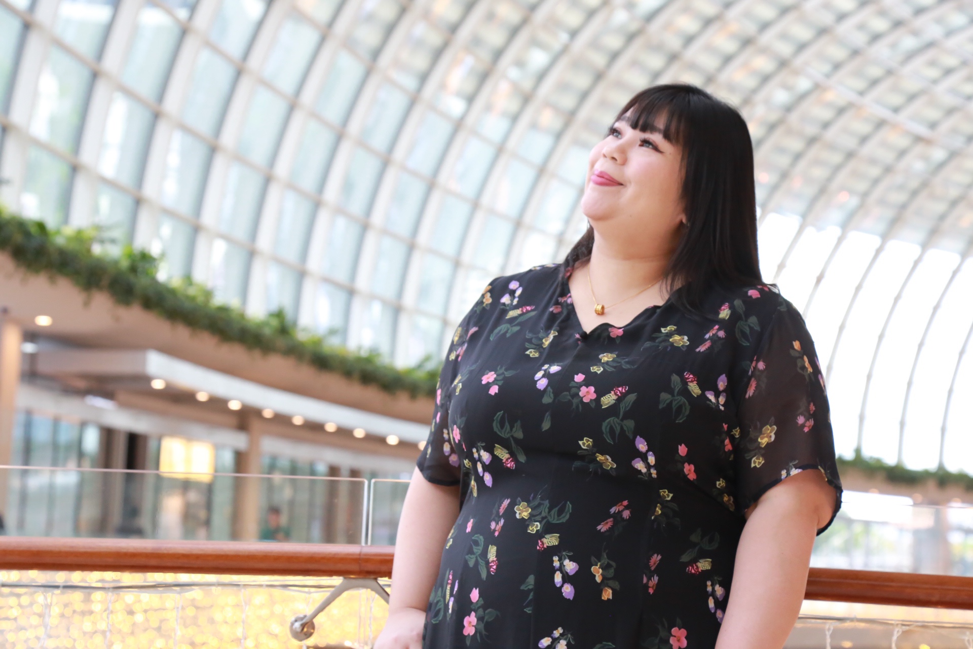 Love+ Alynna Chiffon Black Floral Dress | Plus Size Dress