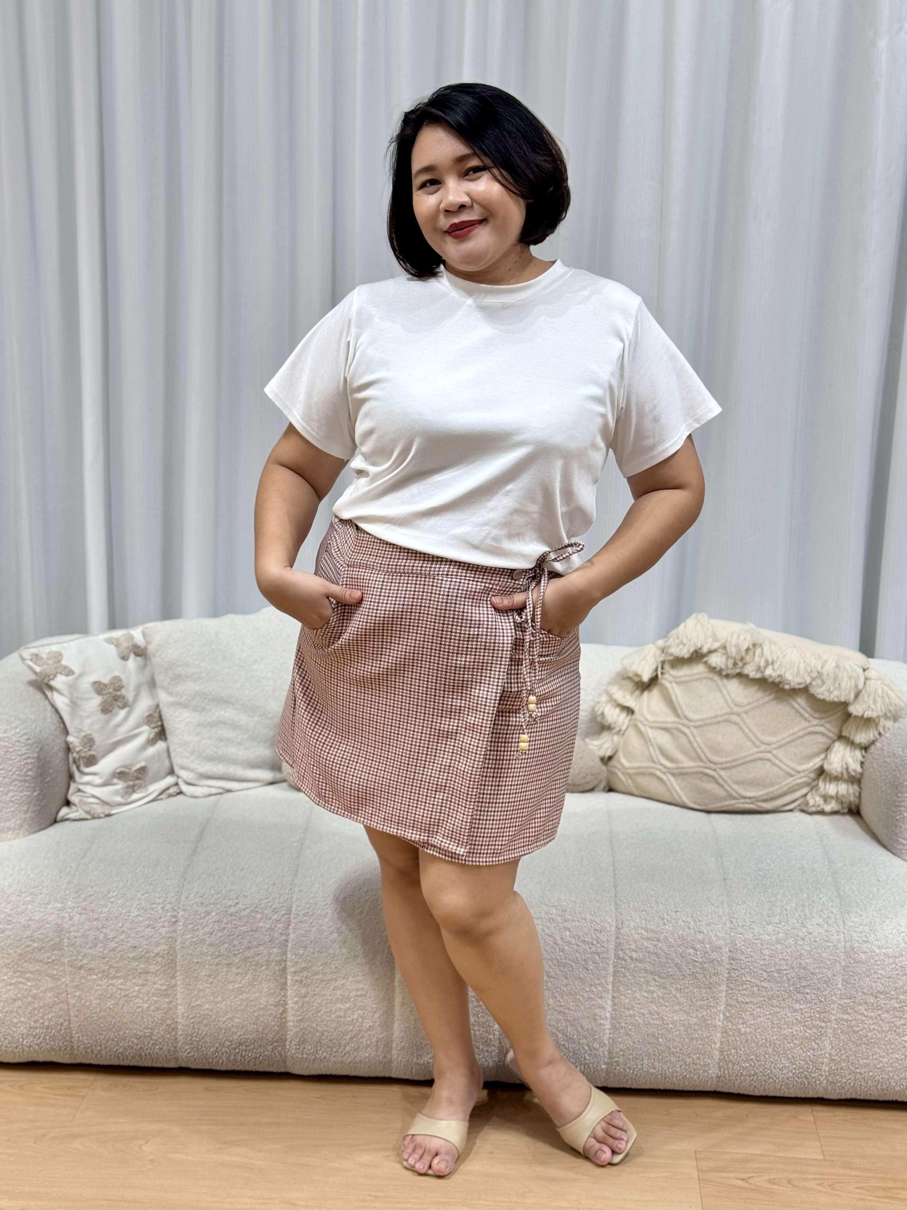 Juley Checkered Skorts | Plus Size Skorts