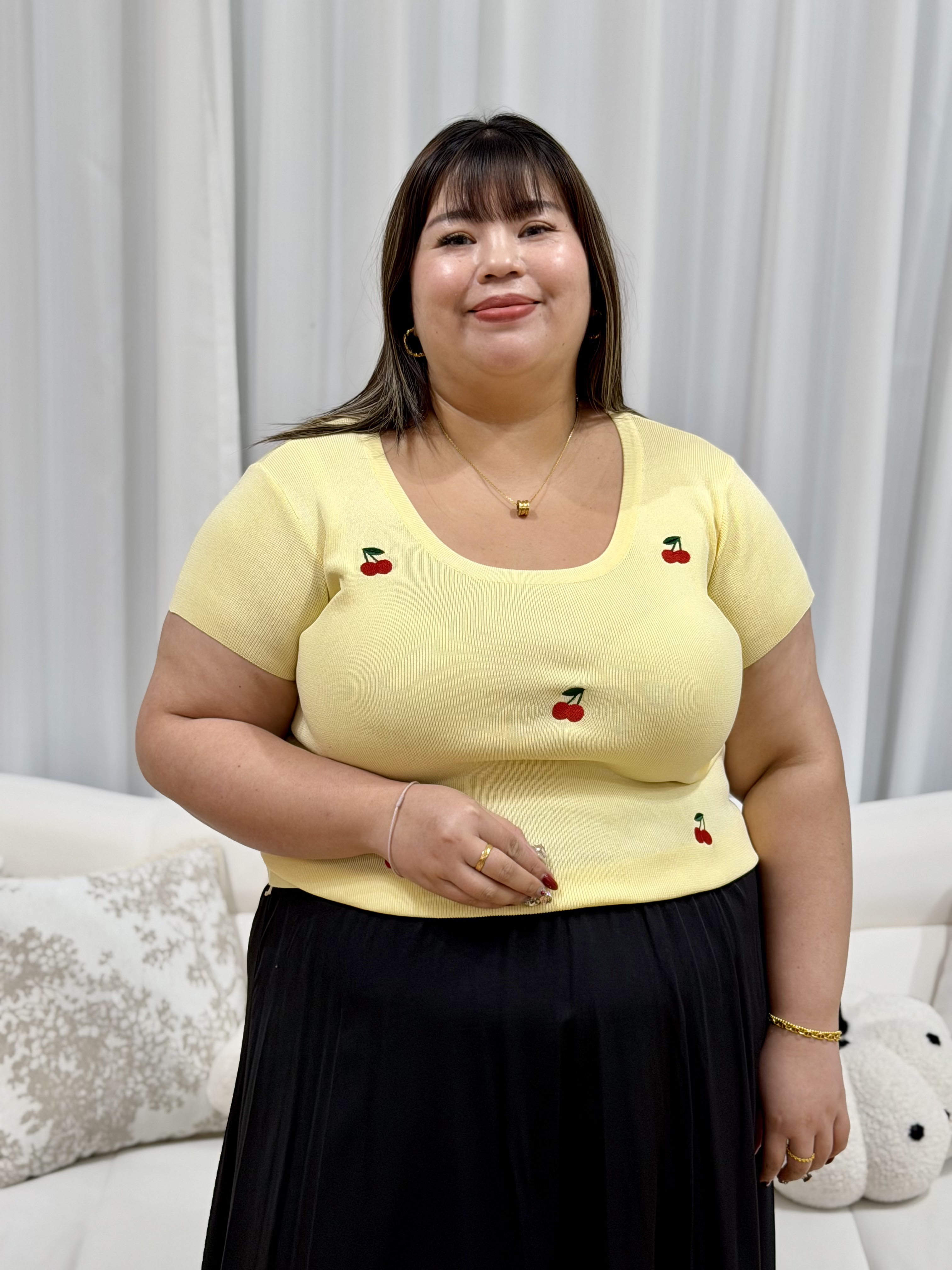 Coco Cherry Pop Top | Plus Size Top