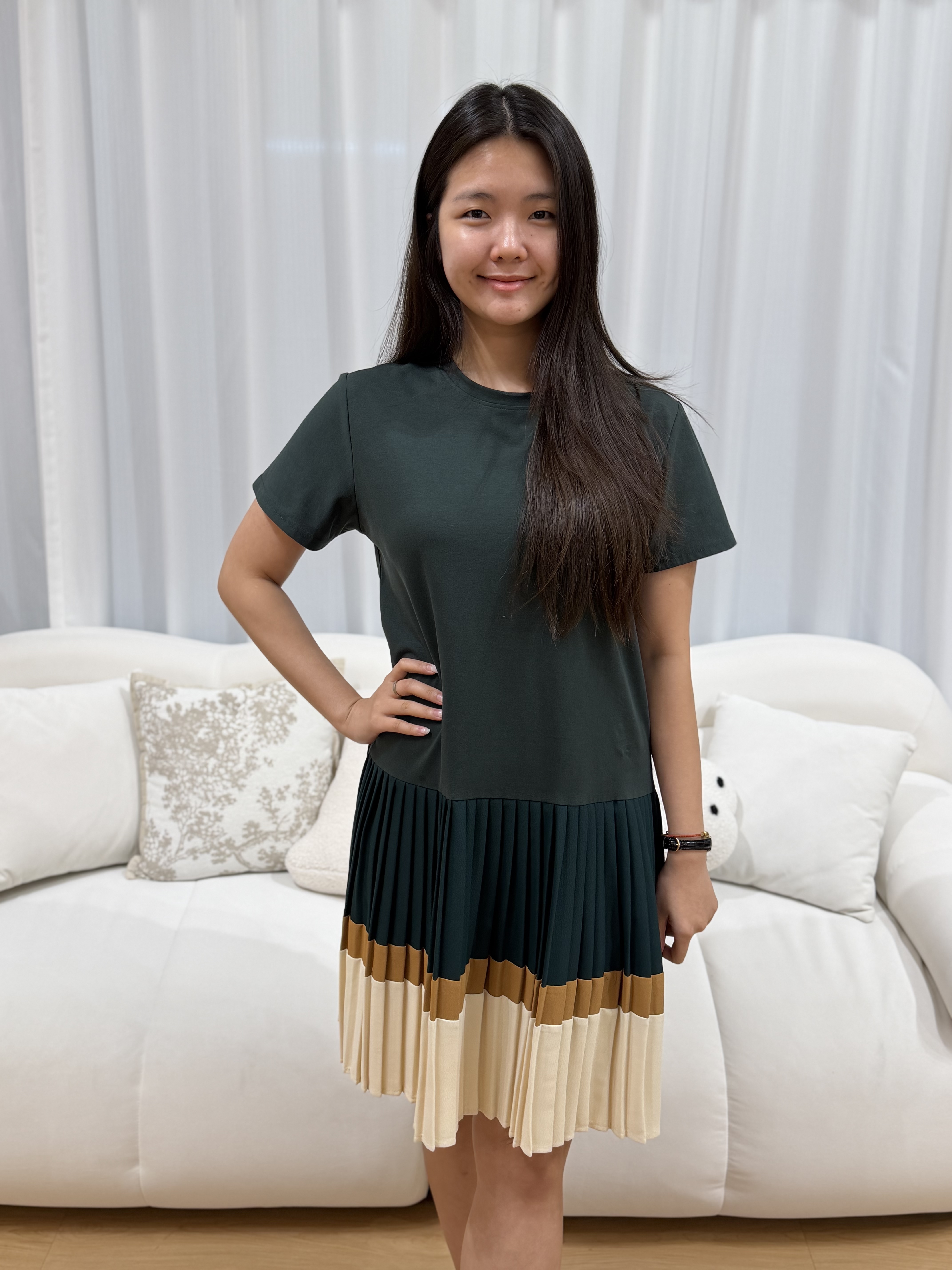 Ommni Pleated Dress | Plus Size Dress