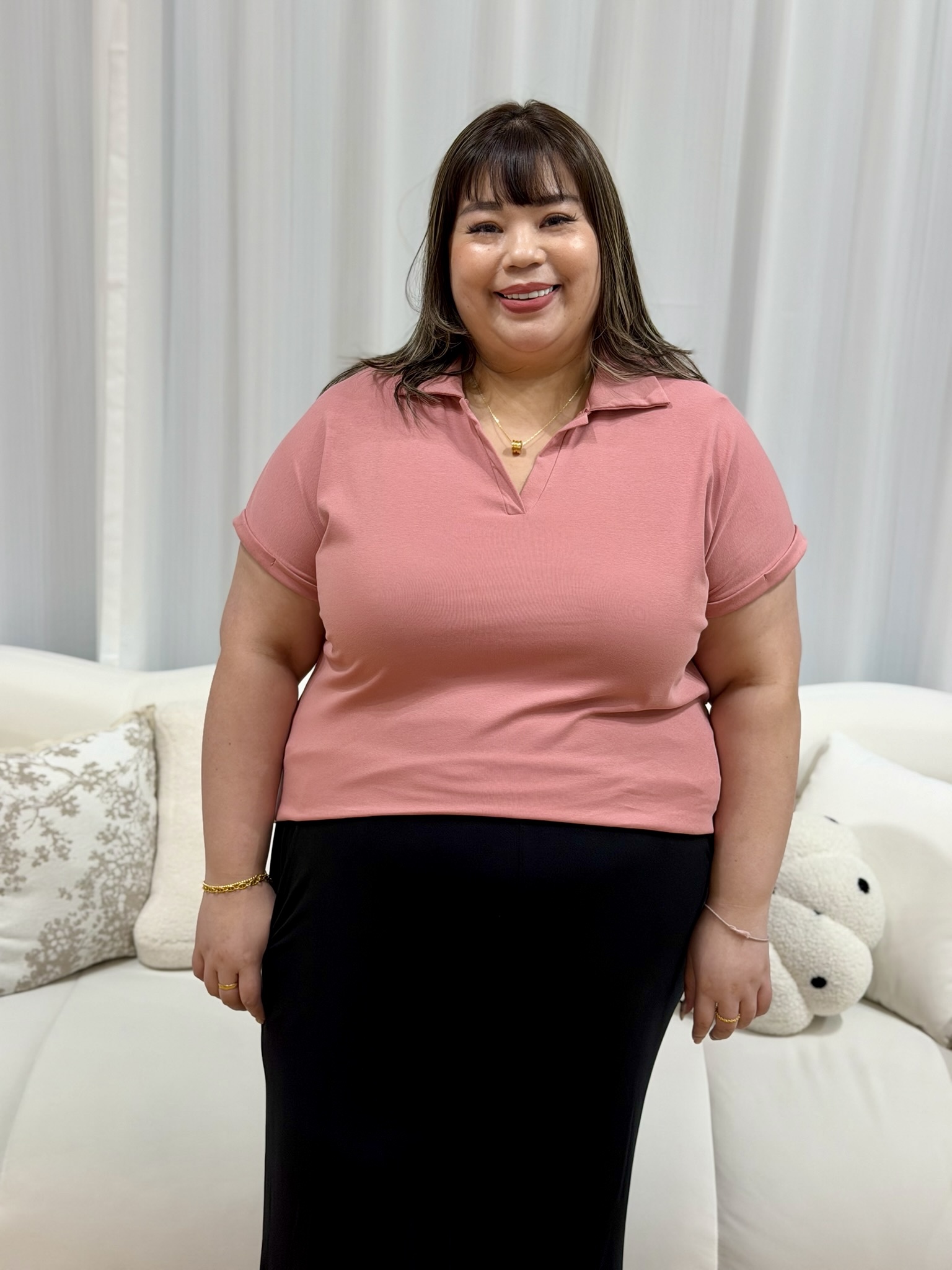 Rina Collar Top | Plus Size Top