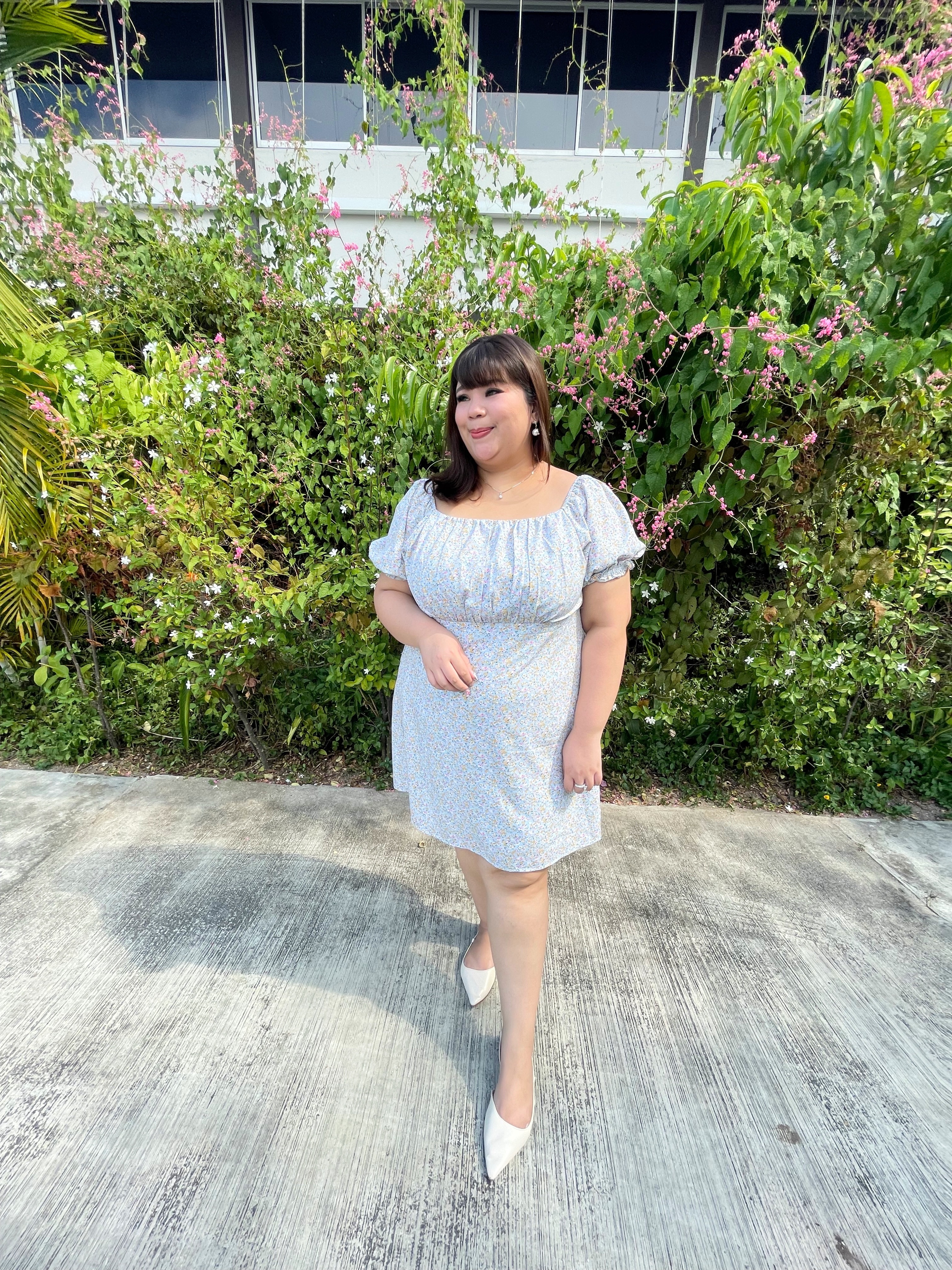 Love+ Kylie Blue Smock Dress | Plus Size Dress Singapore