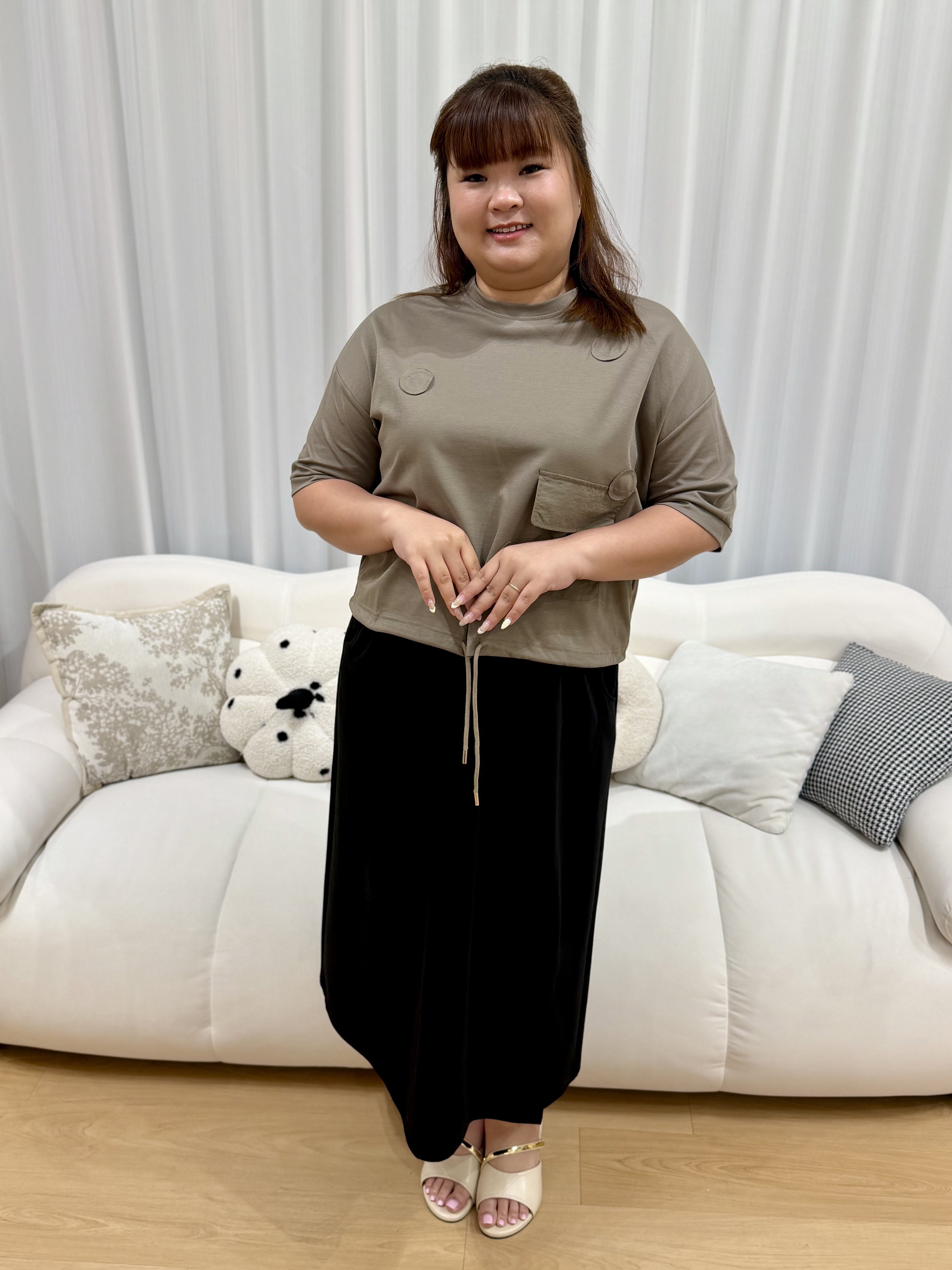 Premium HK Drawstring Top | Plus Size Top