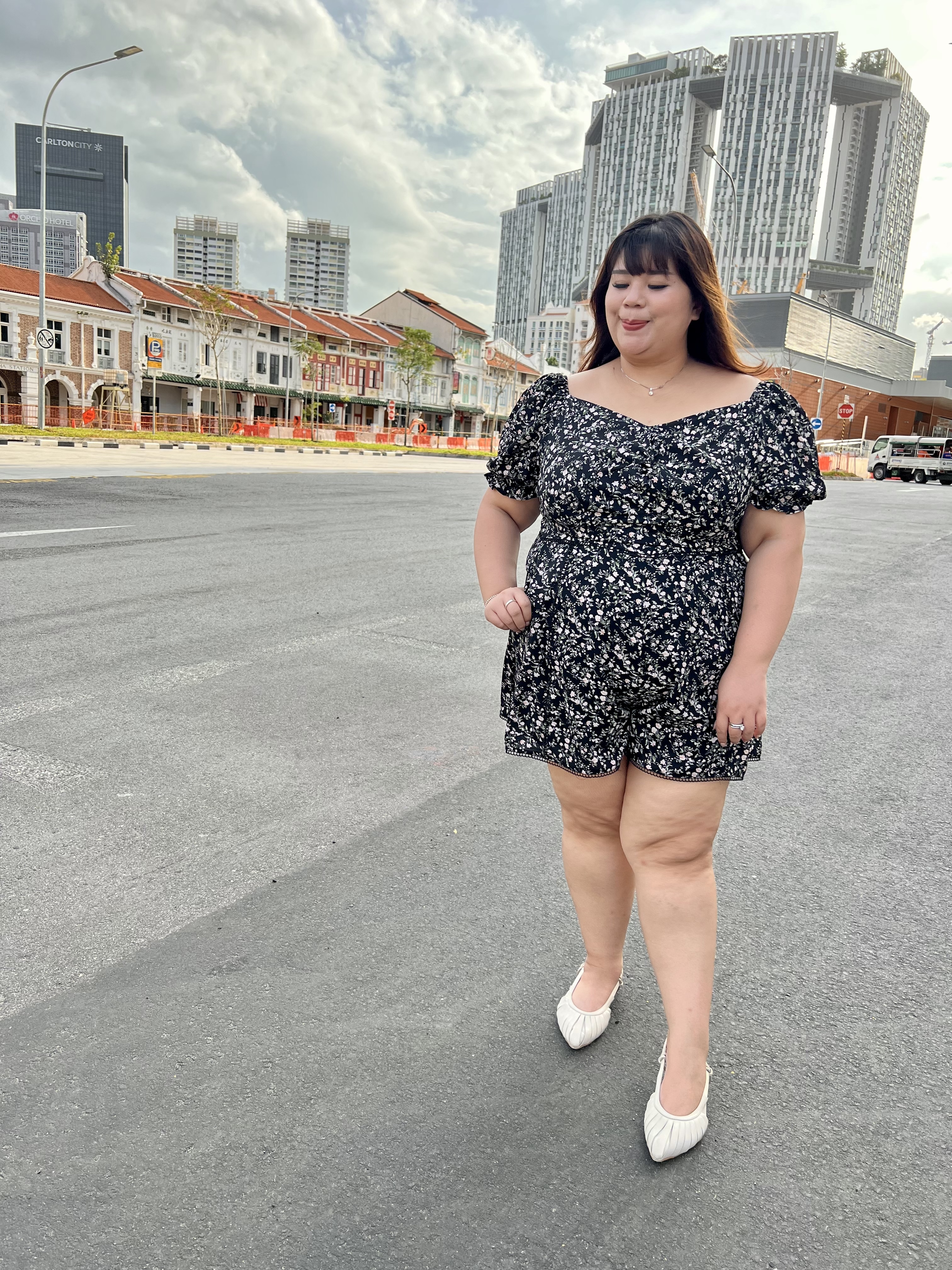 Love+Black Khloe Romper| Plus Size Romper Singapore