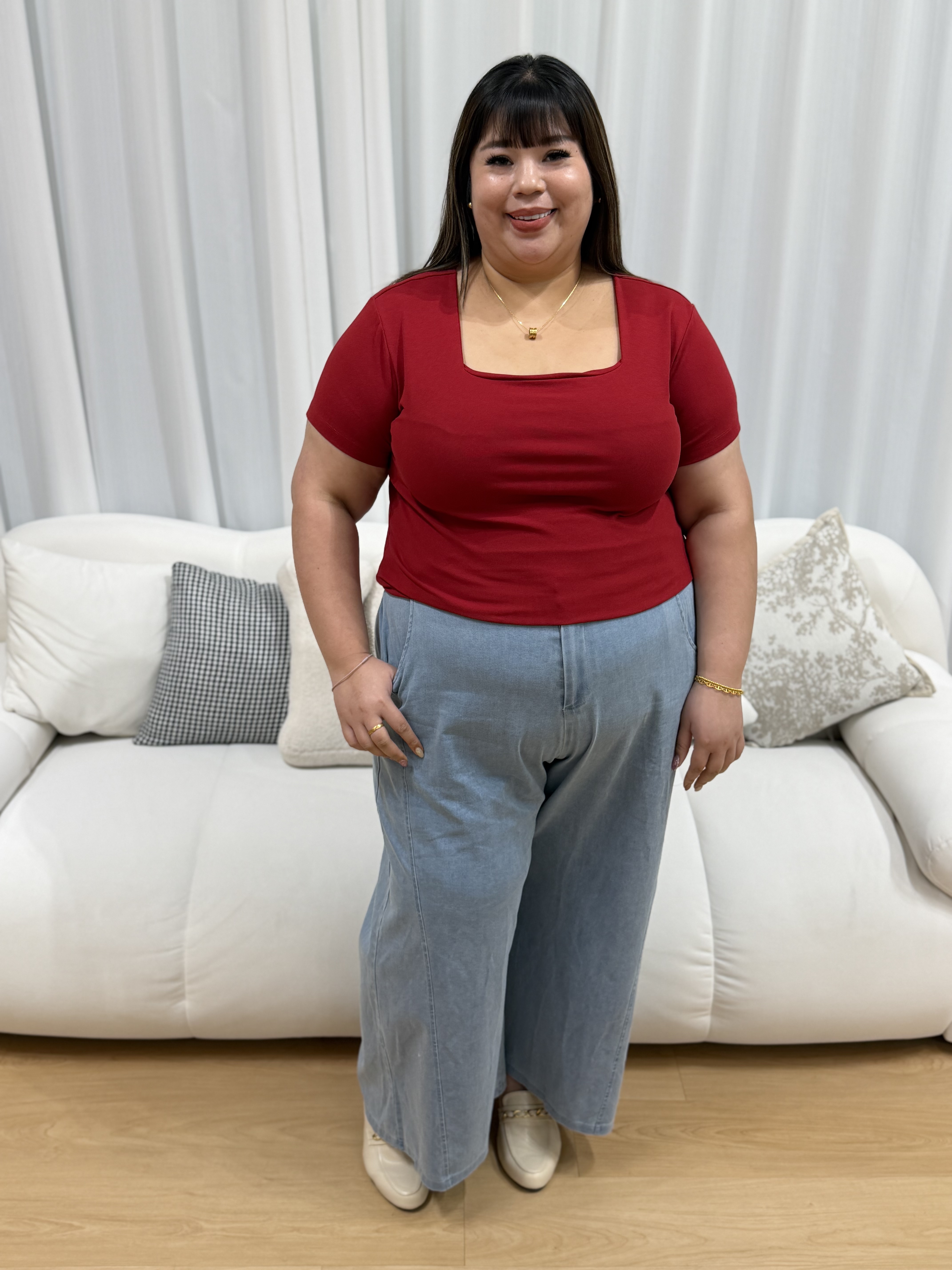 Love+ Kyra Premium Cotton Boxy Top | Plus Size Top