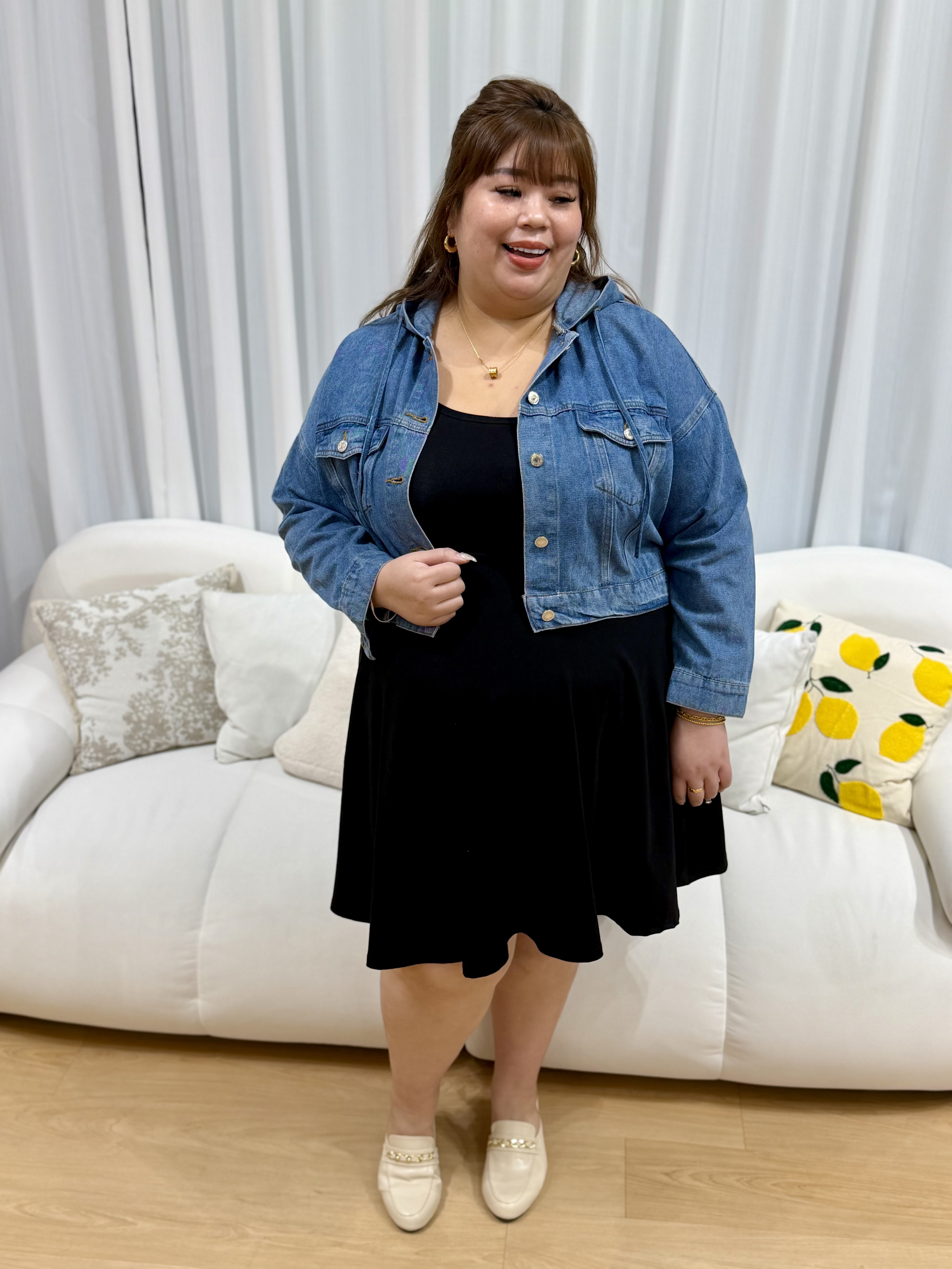 Love+ Denim Crop Jacket  #20743 | Plus Size Denim Jacket