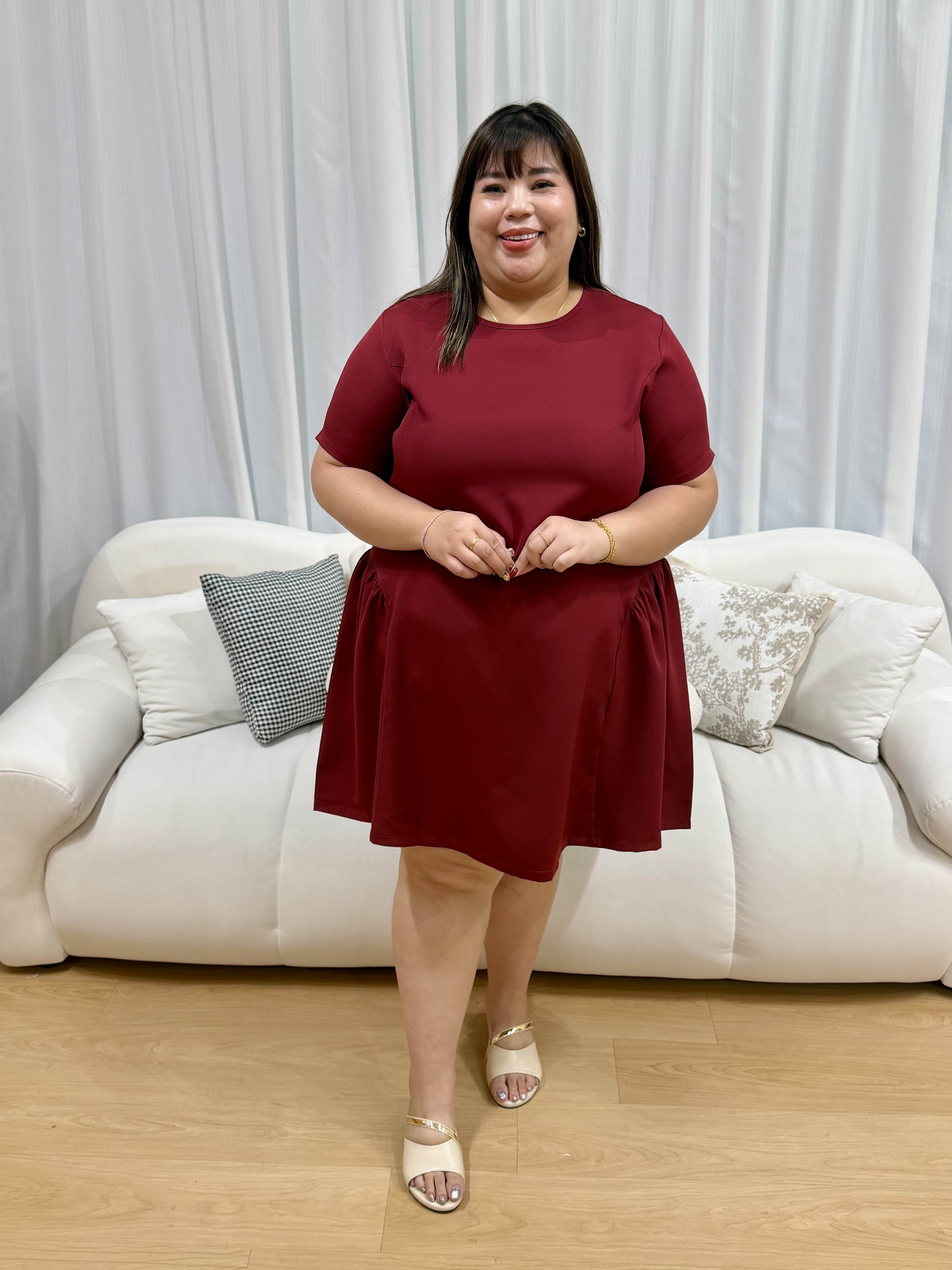Diana Side Flutter Dress | Plus Size Dress