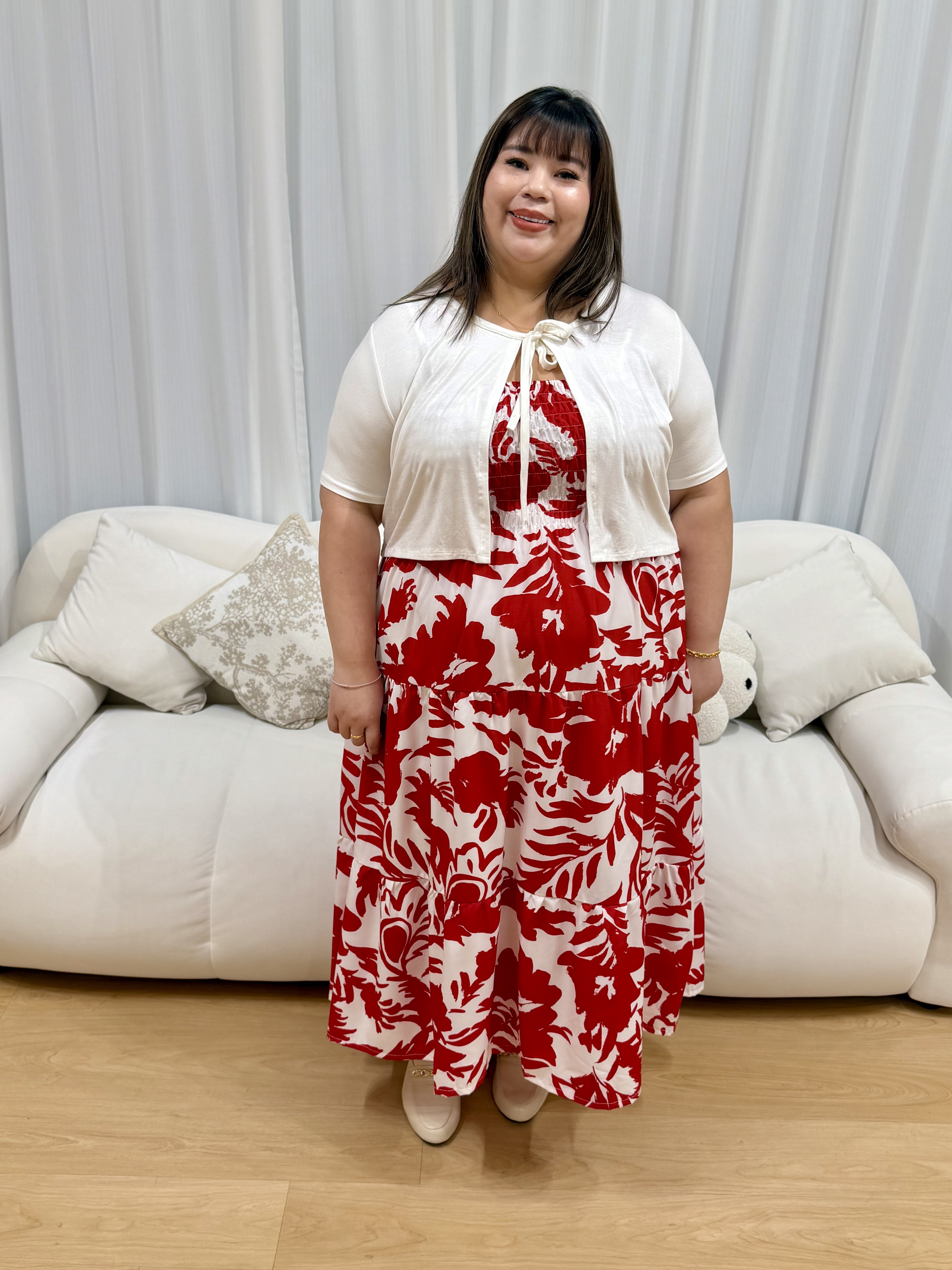 Love+ Chloe Red Dynasty Maxi Dress | Plus Size Dress