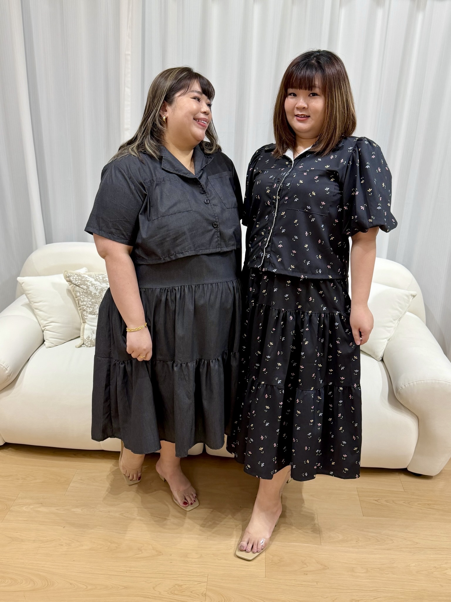 Bzu Floral Button Shirt Set | Plus Size Set