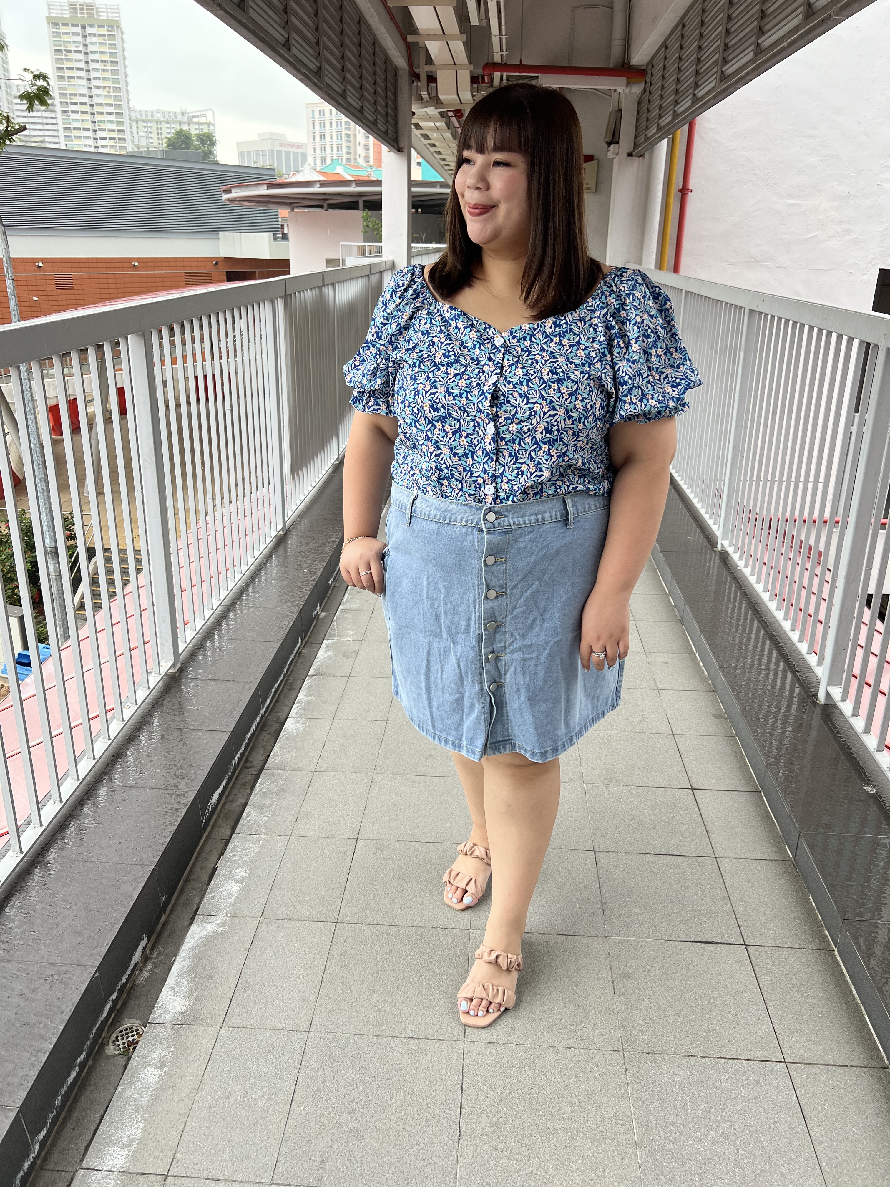 Love+ Mico Denim S Skirt | Plus Size Skirt Singapore