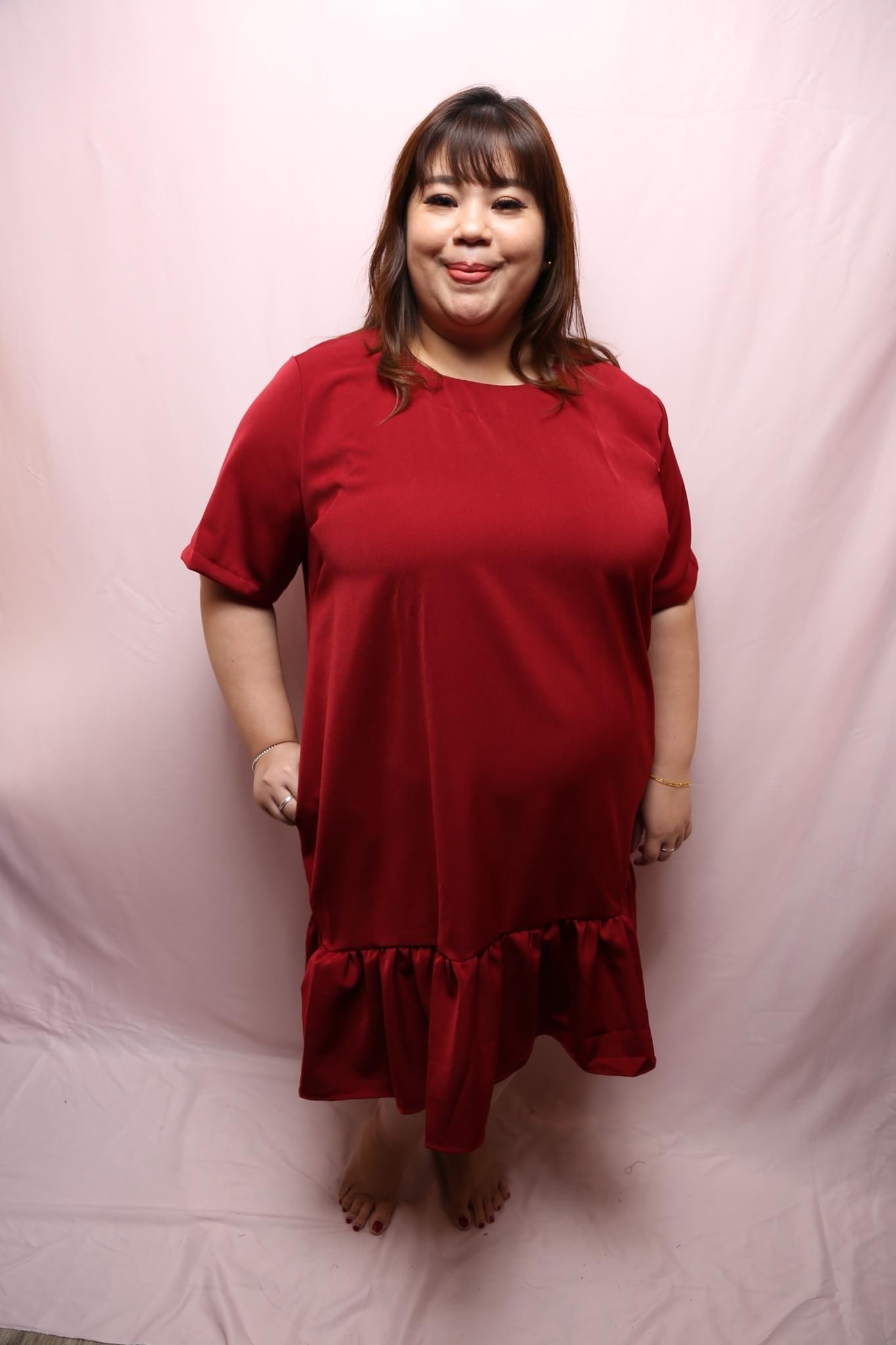 Round Peplum Dress [Size 2, UK18-20] | Plus Size Dress