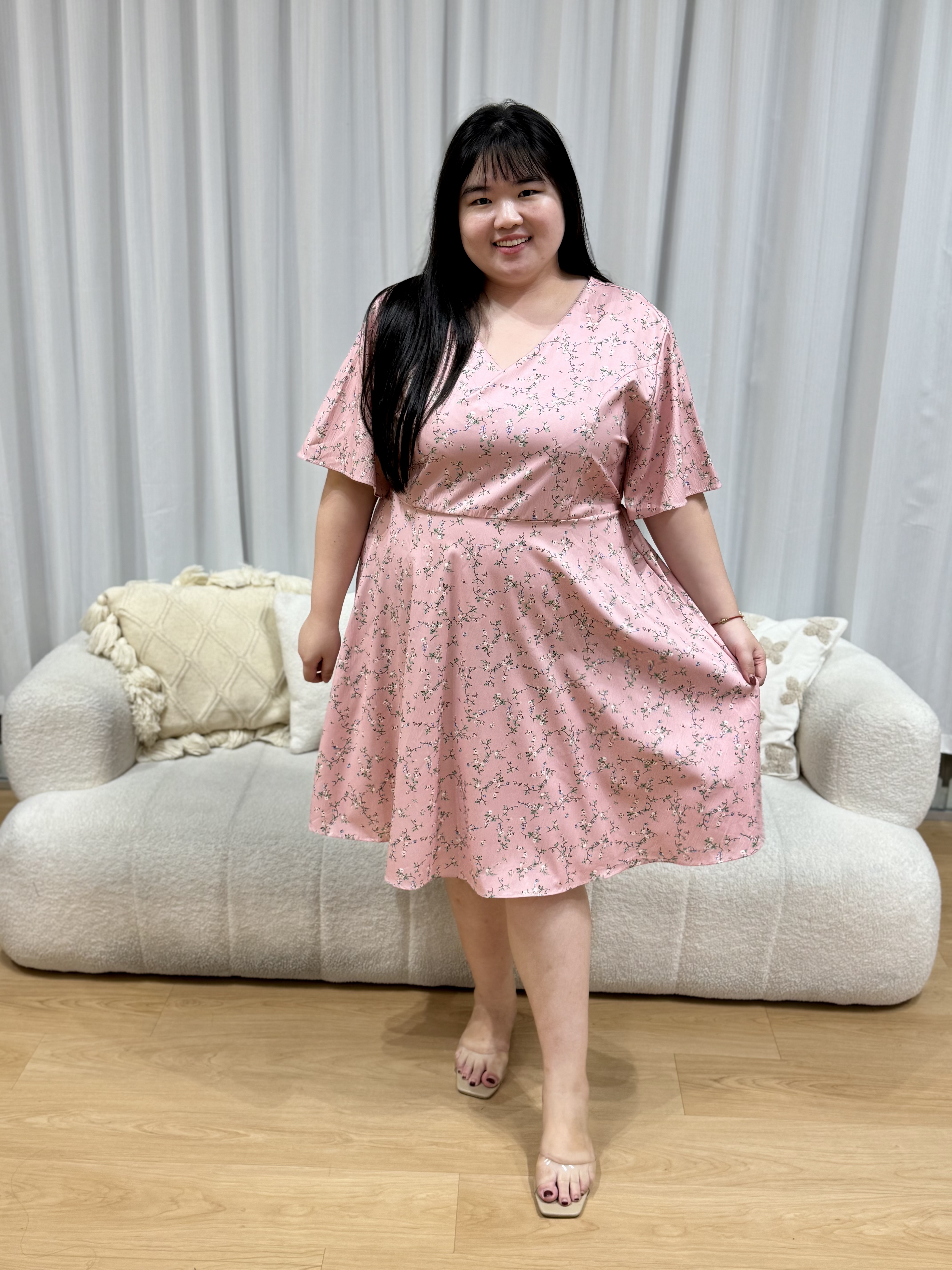 Kaelyn Trio Vine Floral Dress | Plus Size Dress