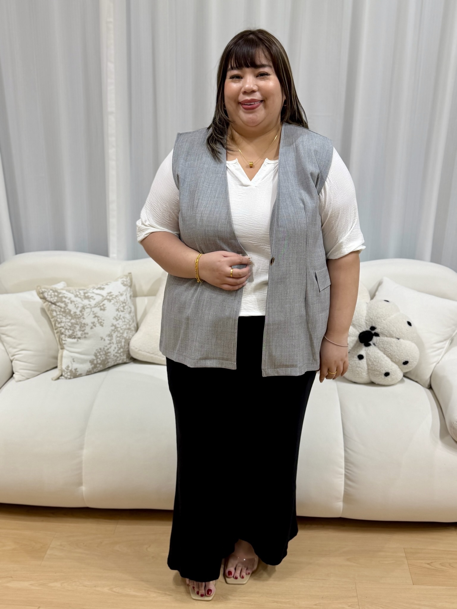 Titania Texture Vest | Plus Size Vest