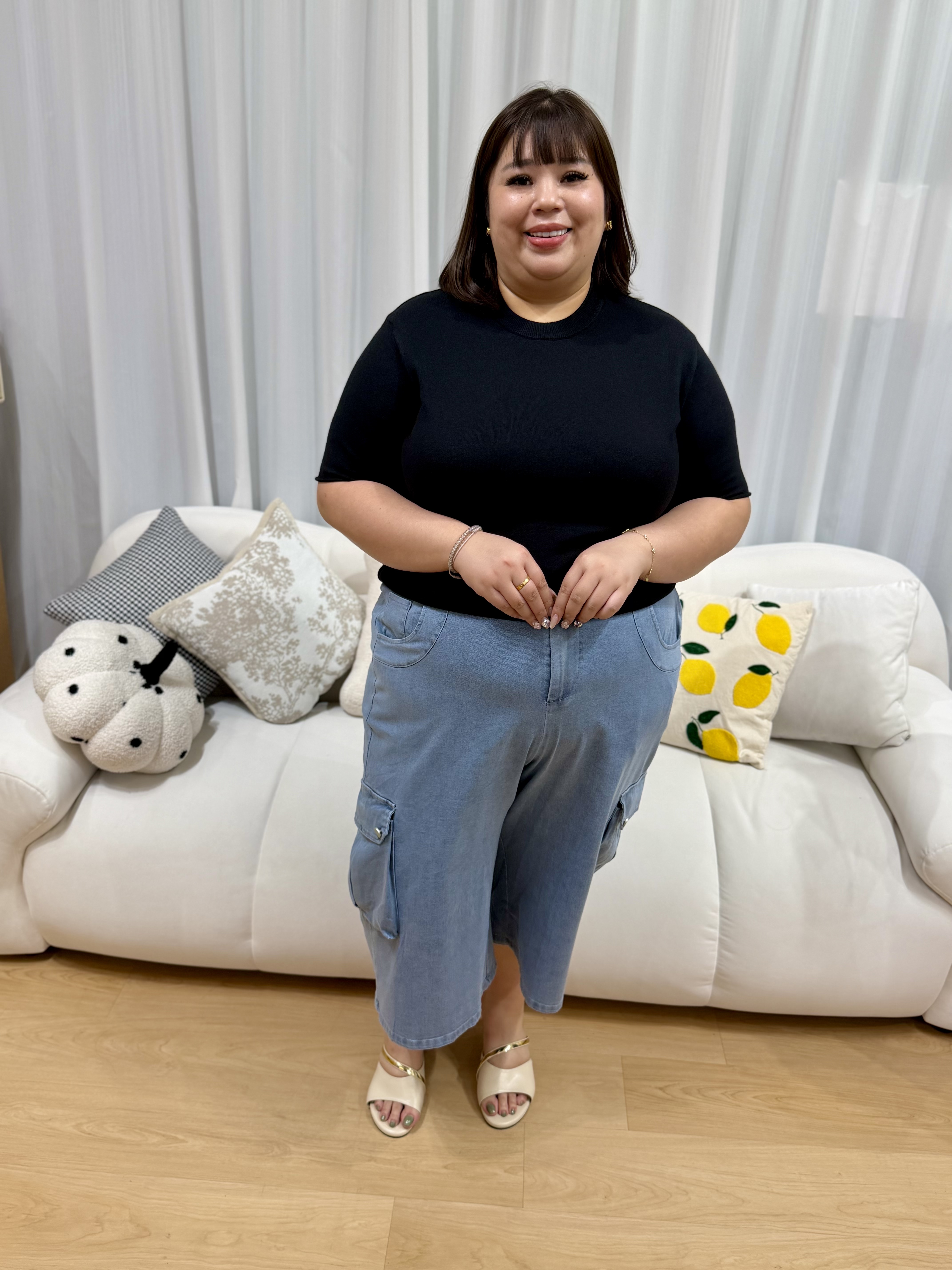 Ultra Soft Bunny Rounnie Soft Knit Top | Plus Size Top