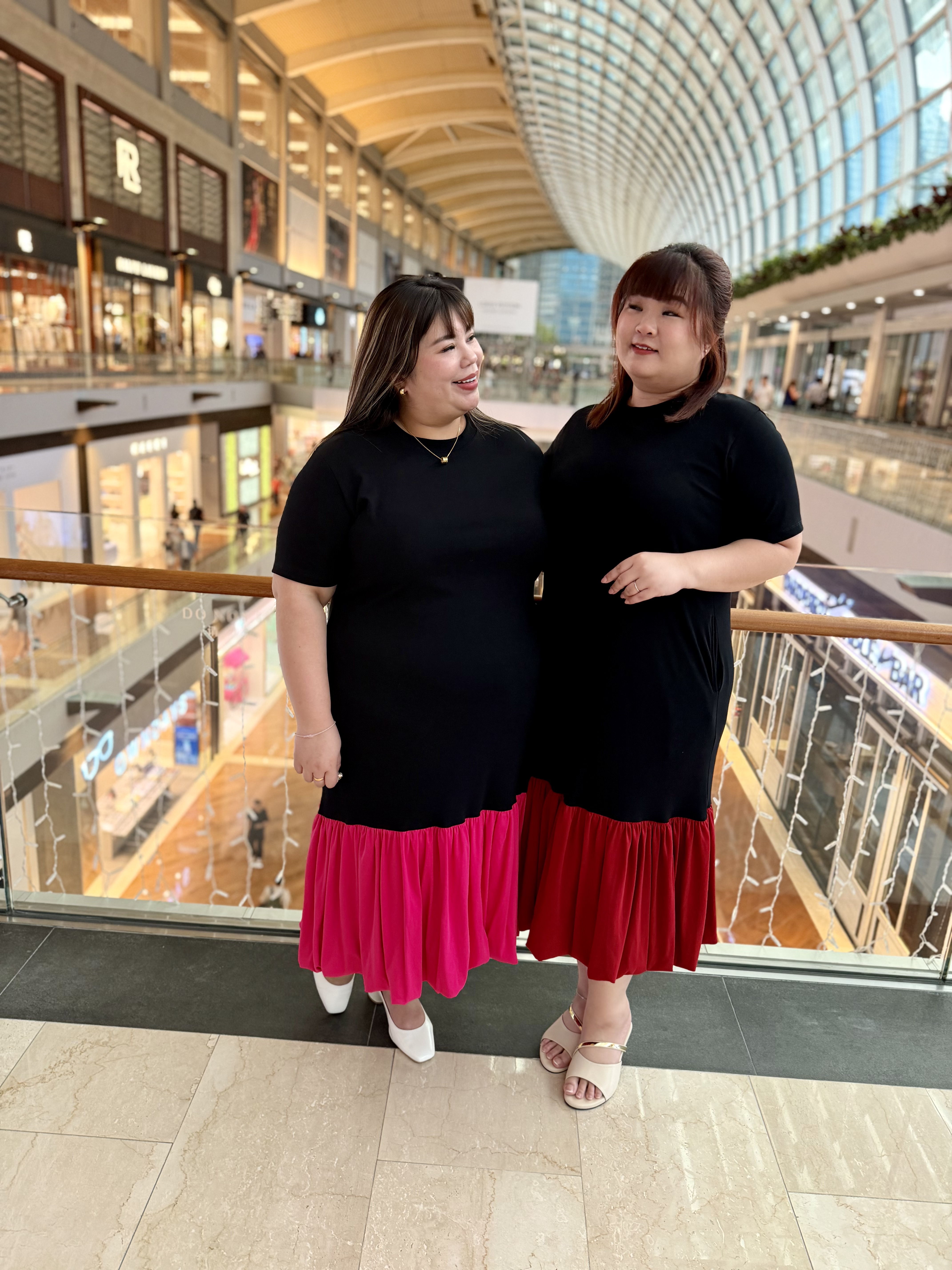 Love+ Naomi Duo Colour Maxi Bubble Dress | Plus Size Dress