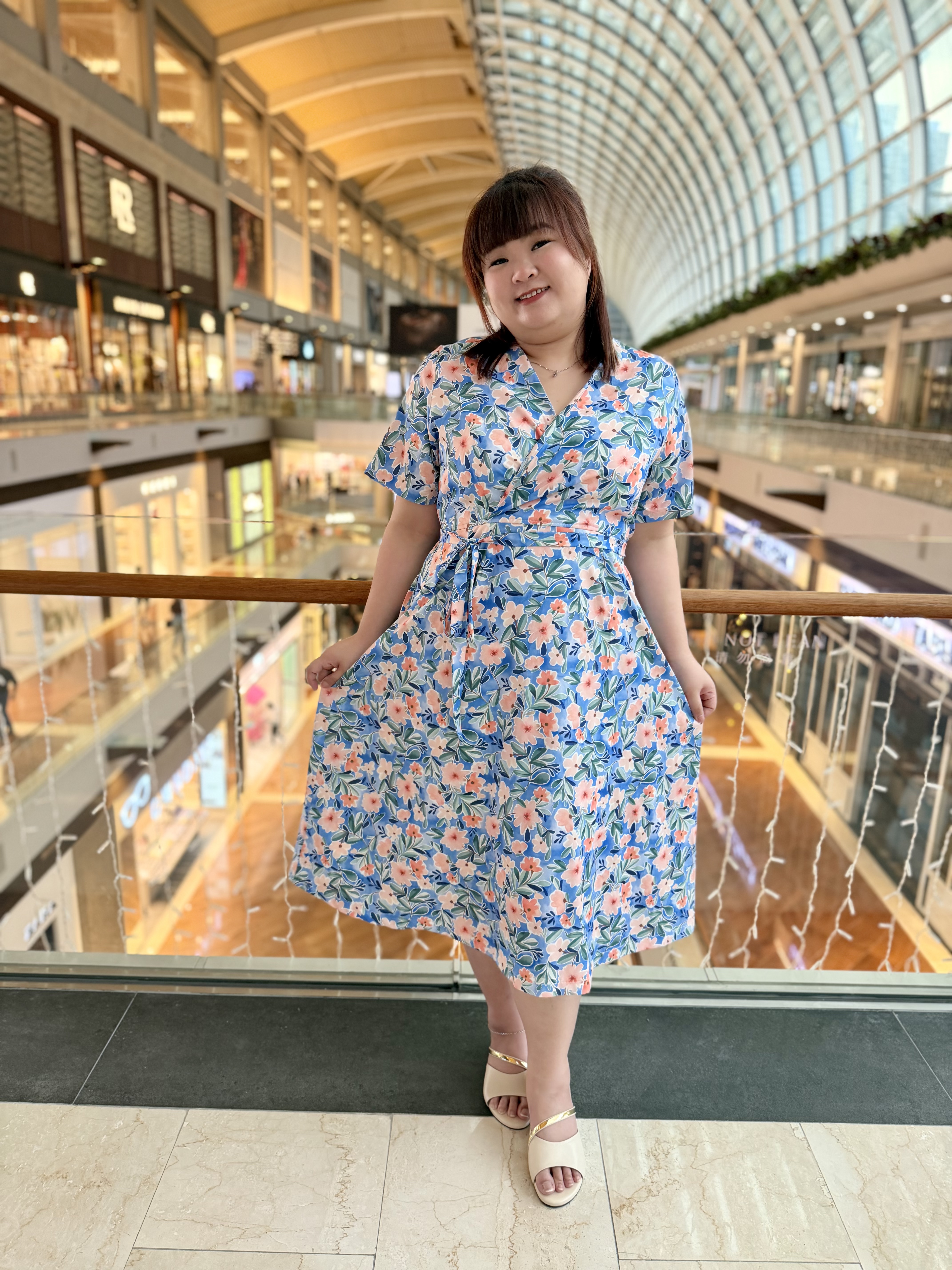 Love+ Ophelia Blue Blossom Maxi Kimono Dress | Plus Size Dress