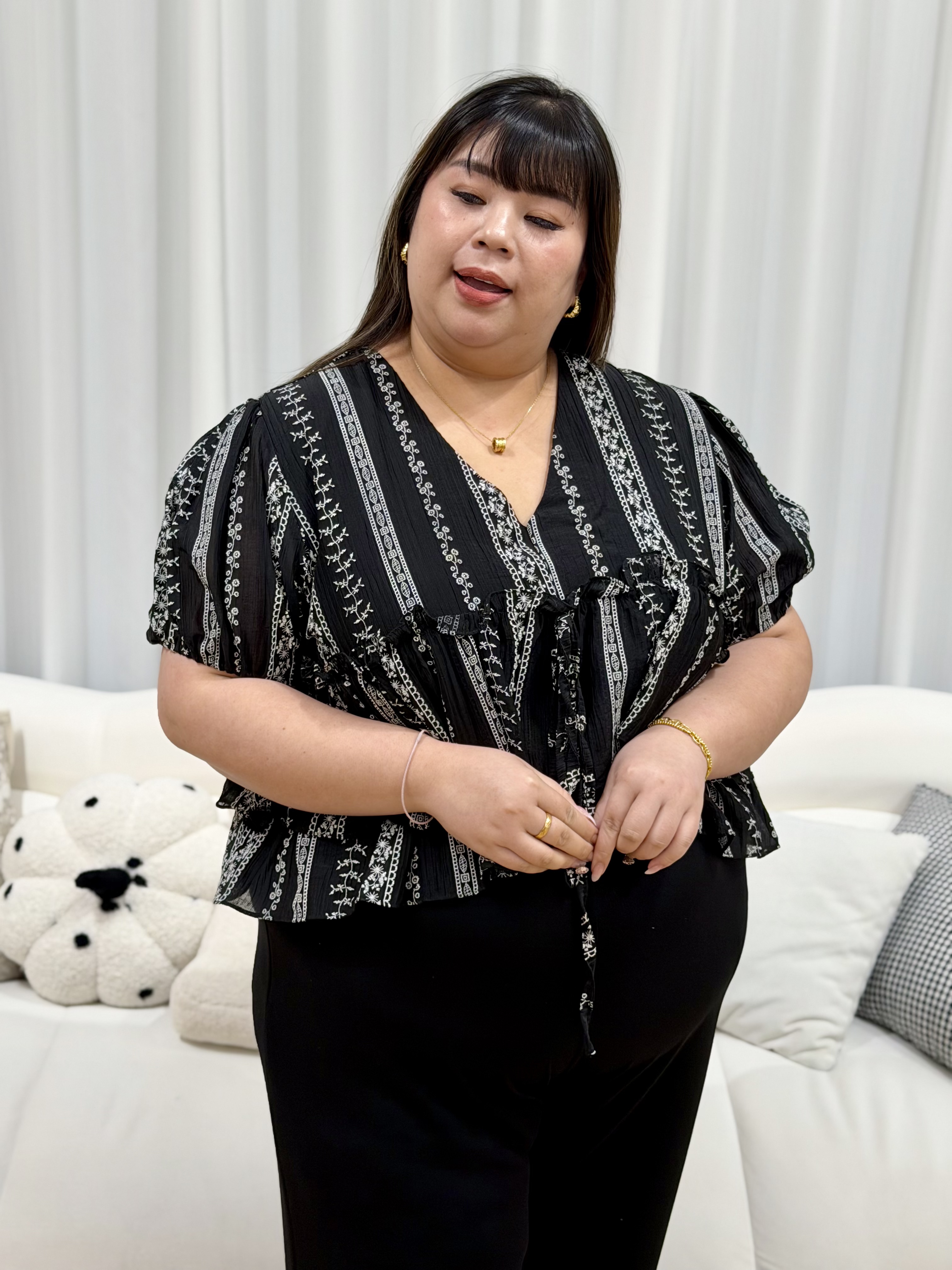 Tribal Chiffon Kimono Top | Plus Size Top