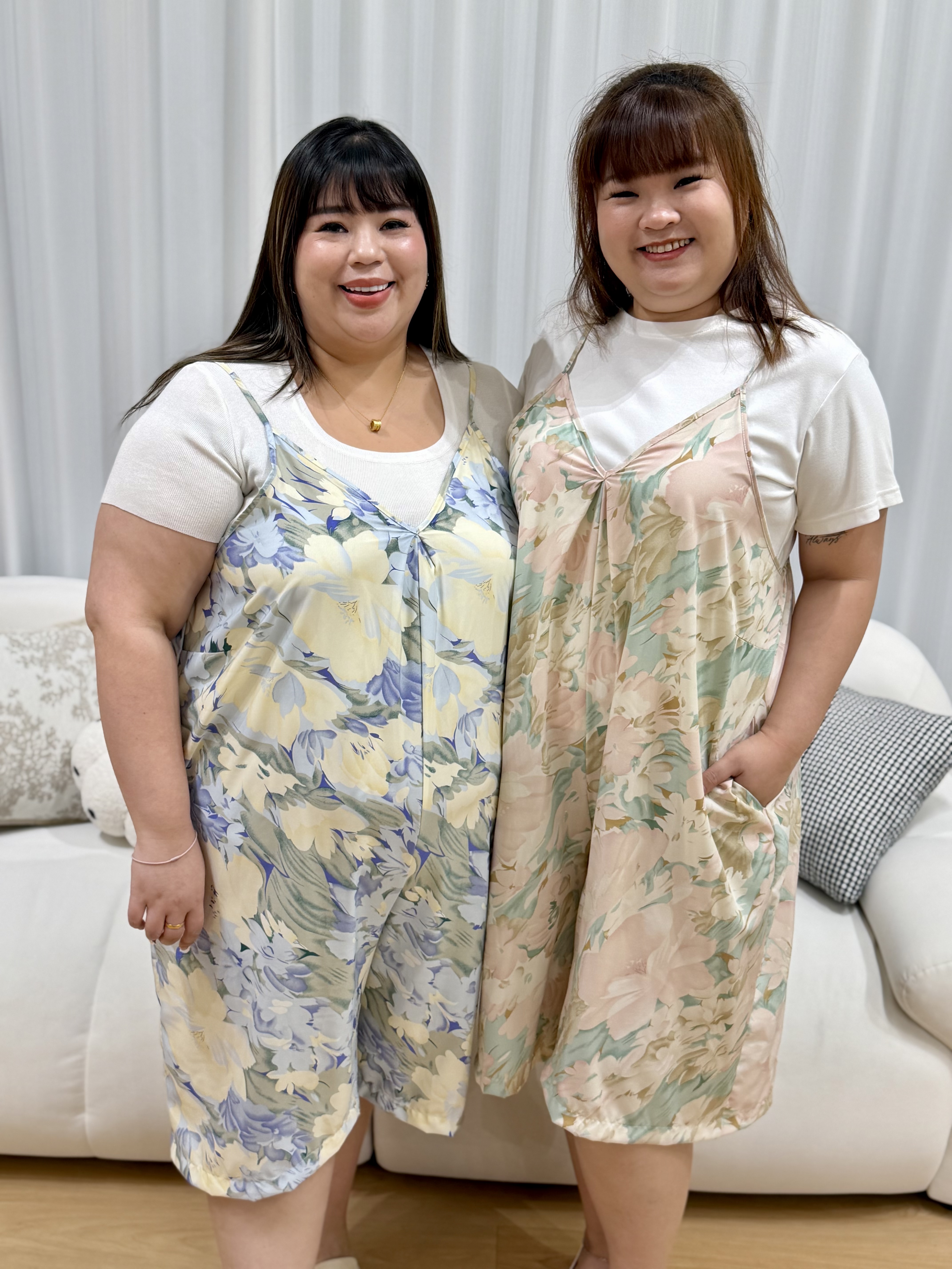 Light Weight Floral Short Jumpsuit | Plus Size Jumpsuit