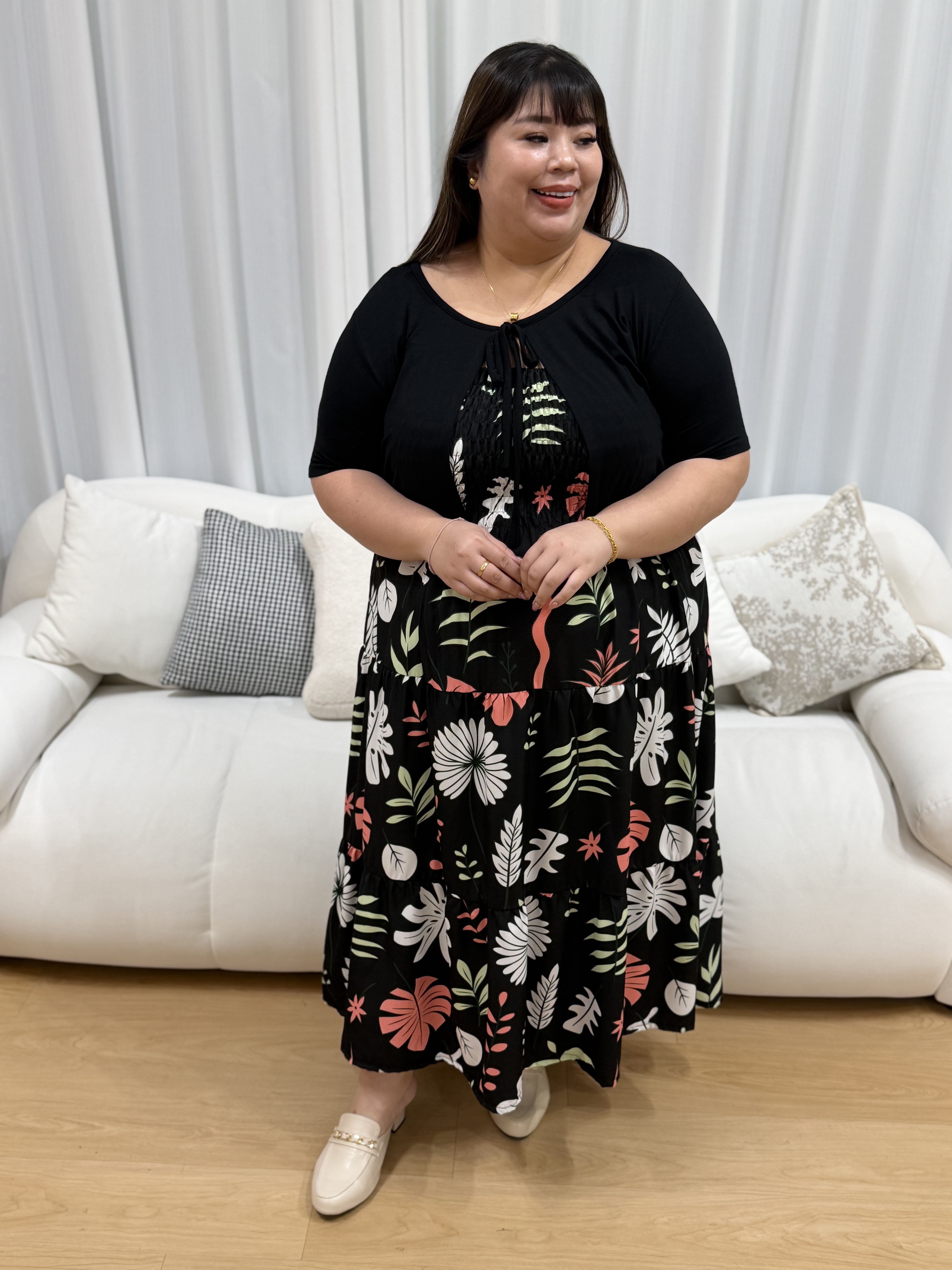 Classic Chloe Floral Dress | Plus Size Dress
