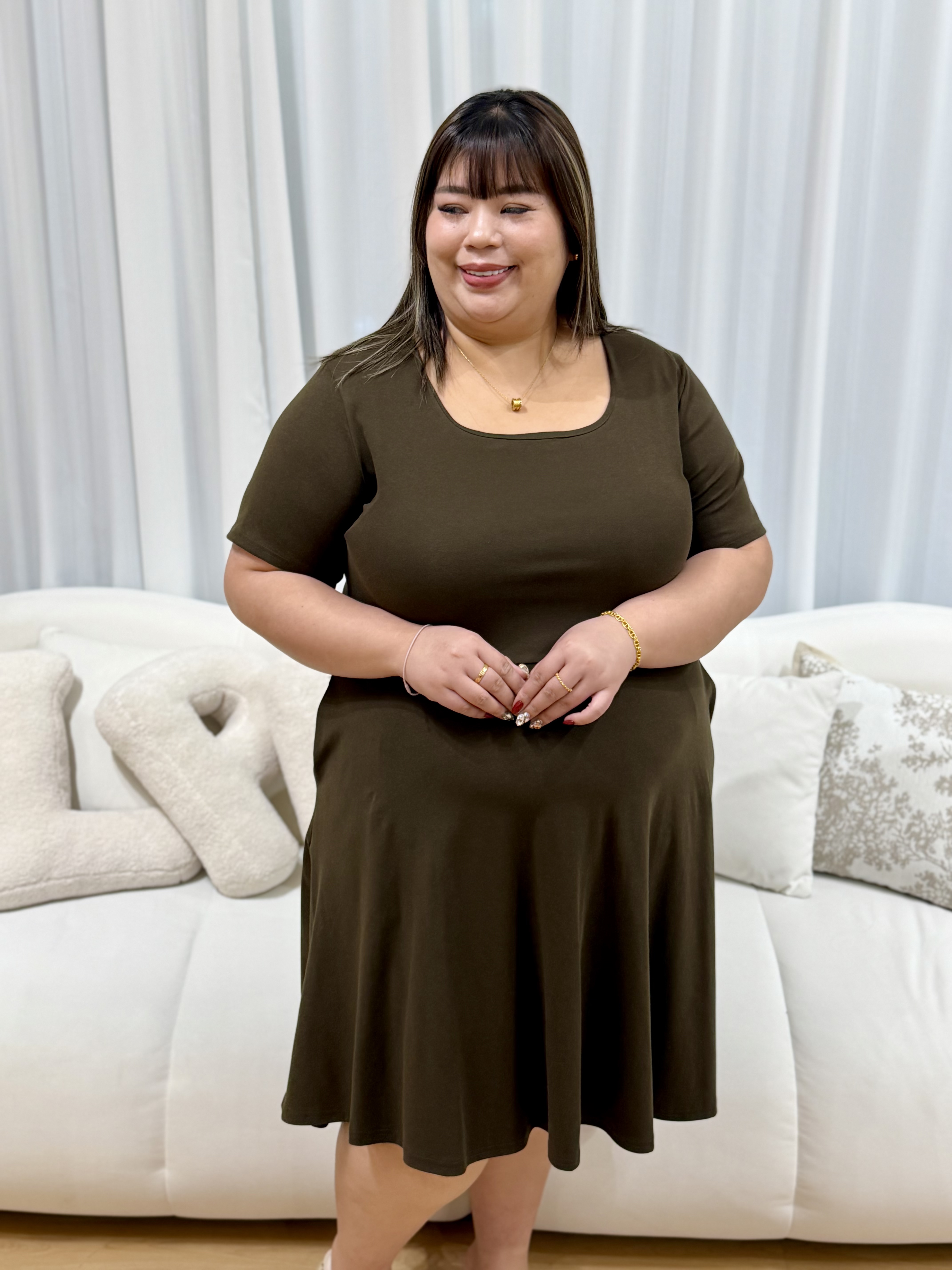 Marvy Box Premium Cotton Dress | Plus Size Dress