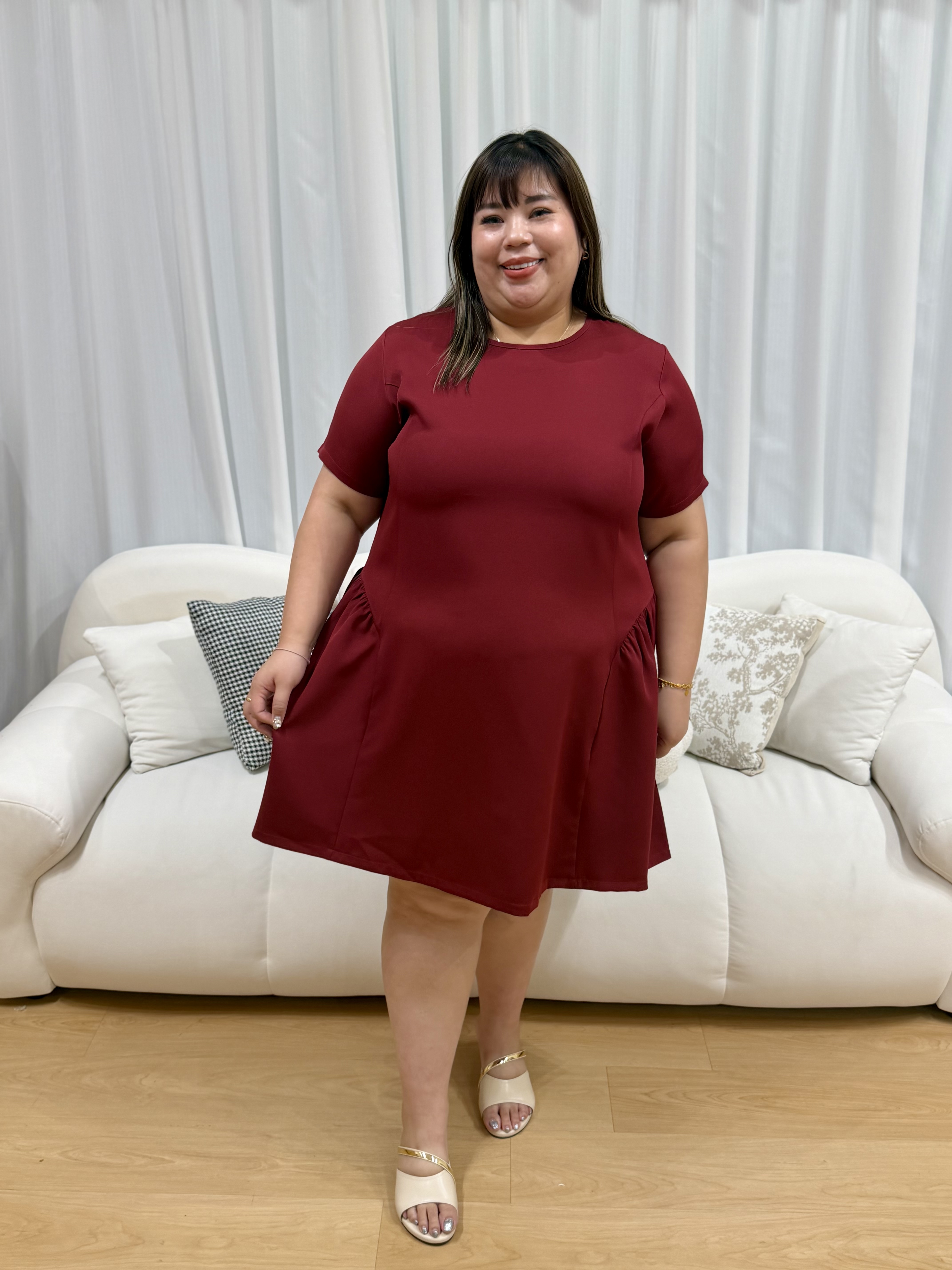 Diana Side Flutter Dress | Plus Size Dress