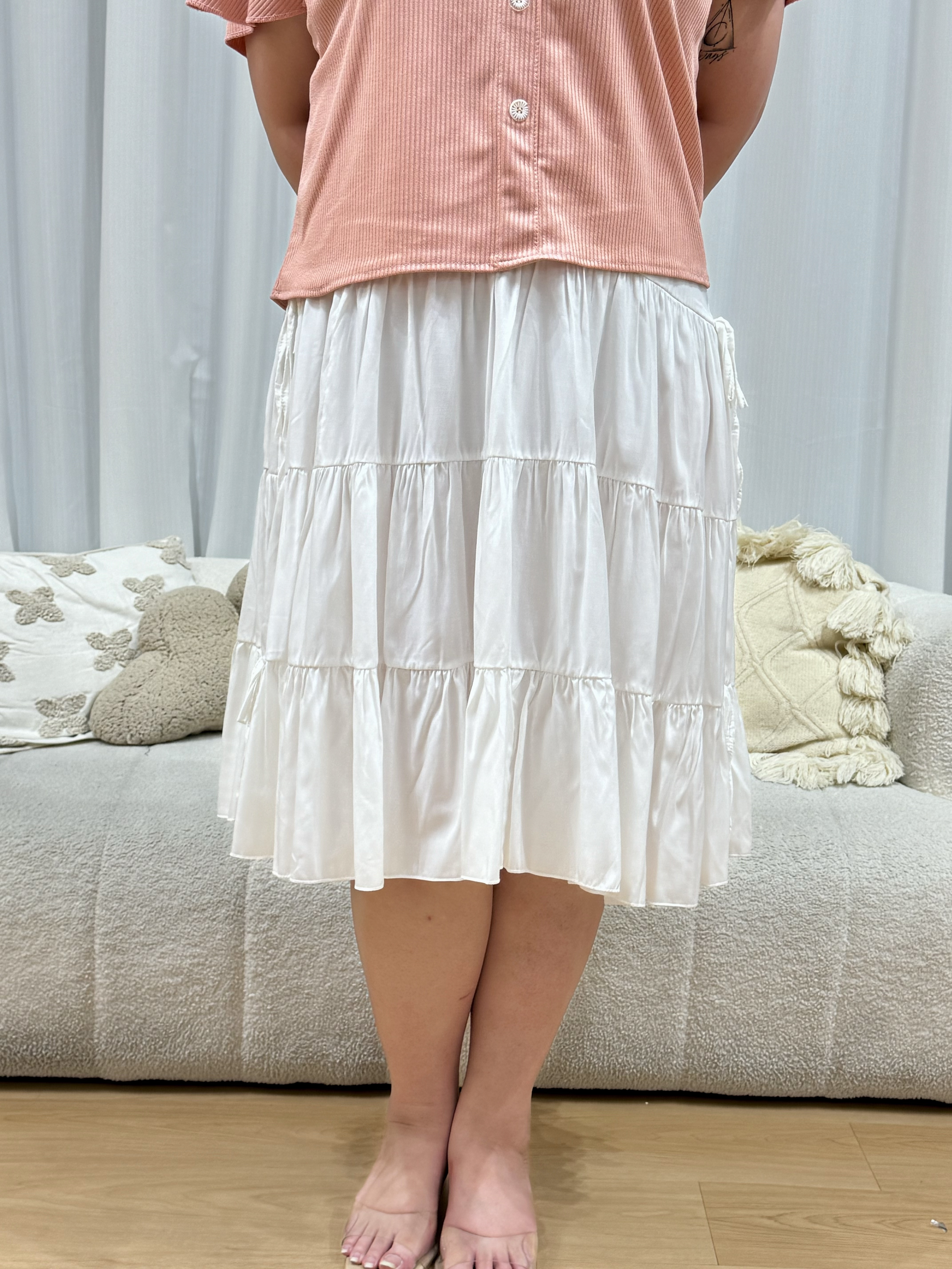 Rayon Ribbon Tulli Skirt | Plus Size Skirt