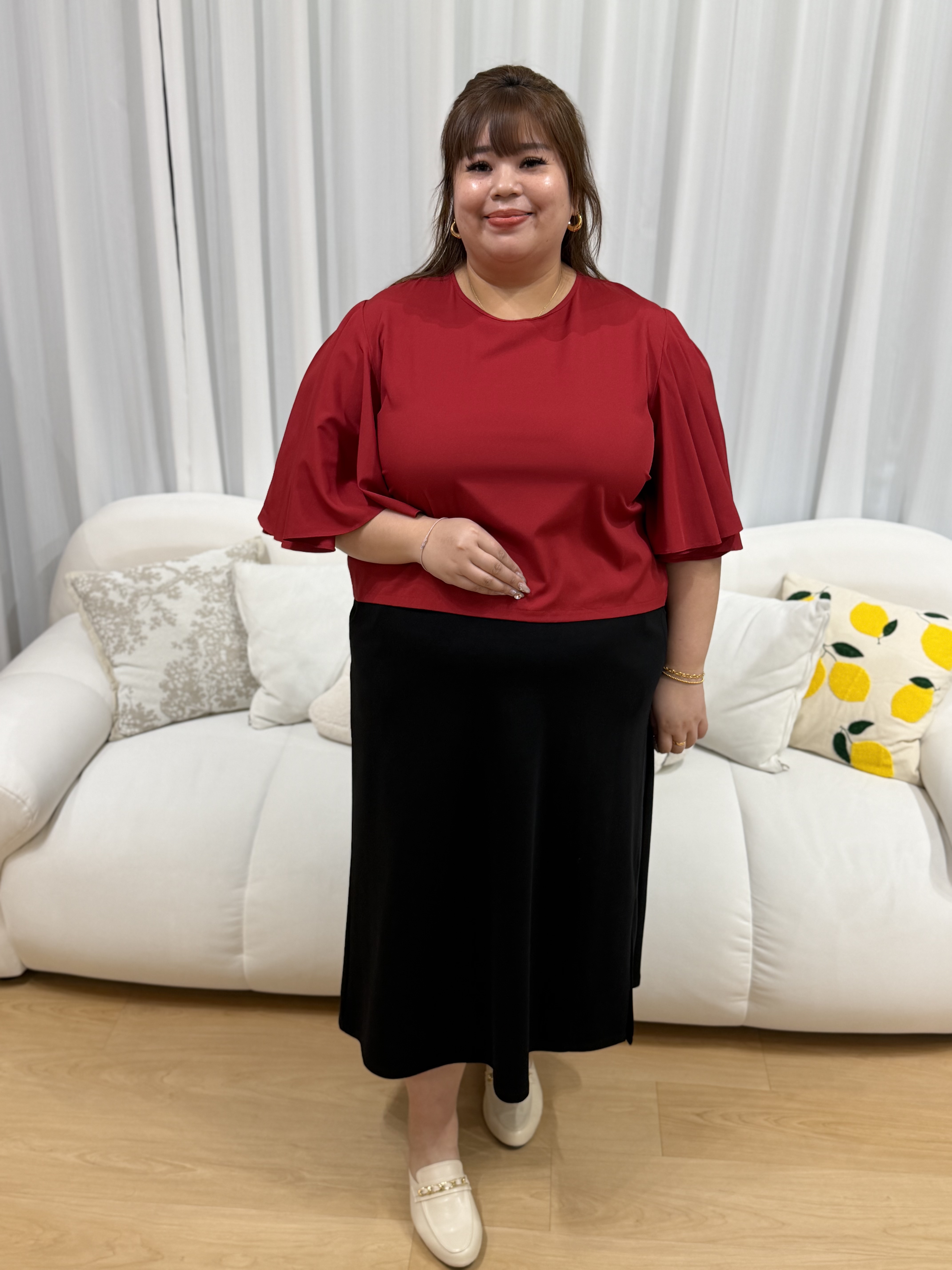 Love+ Alveria Flutter Top | Plus Size Top
