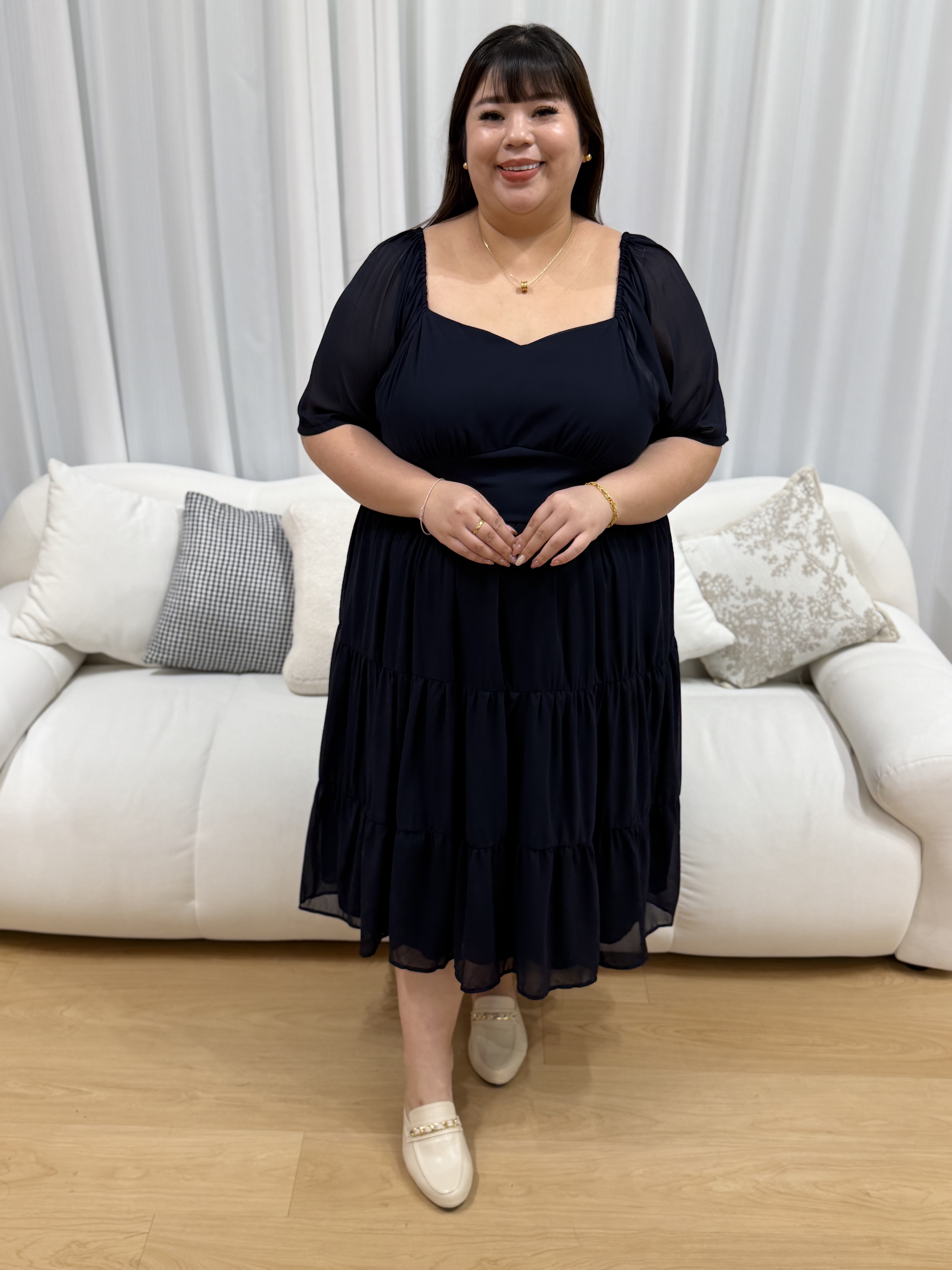 Love+ Riviera Chiffon Dainty Dress | Plus Size Dress