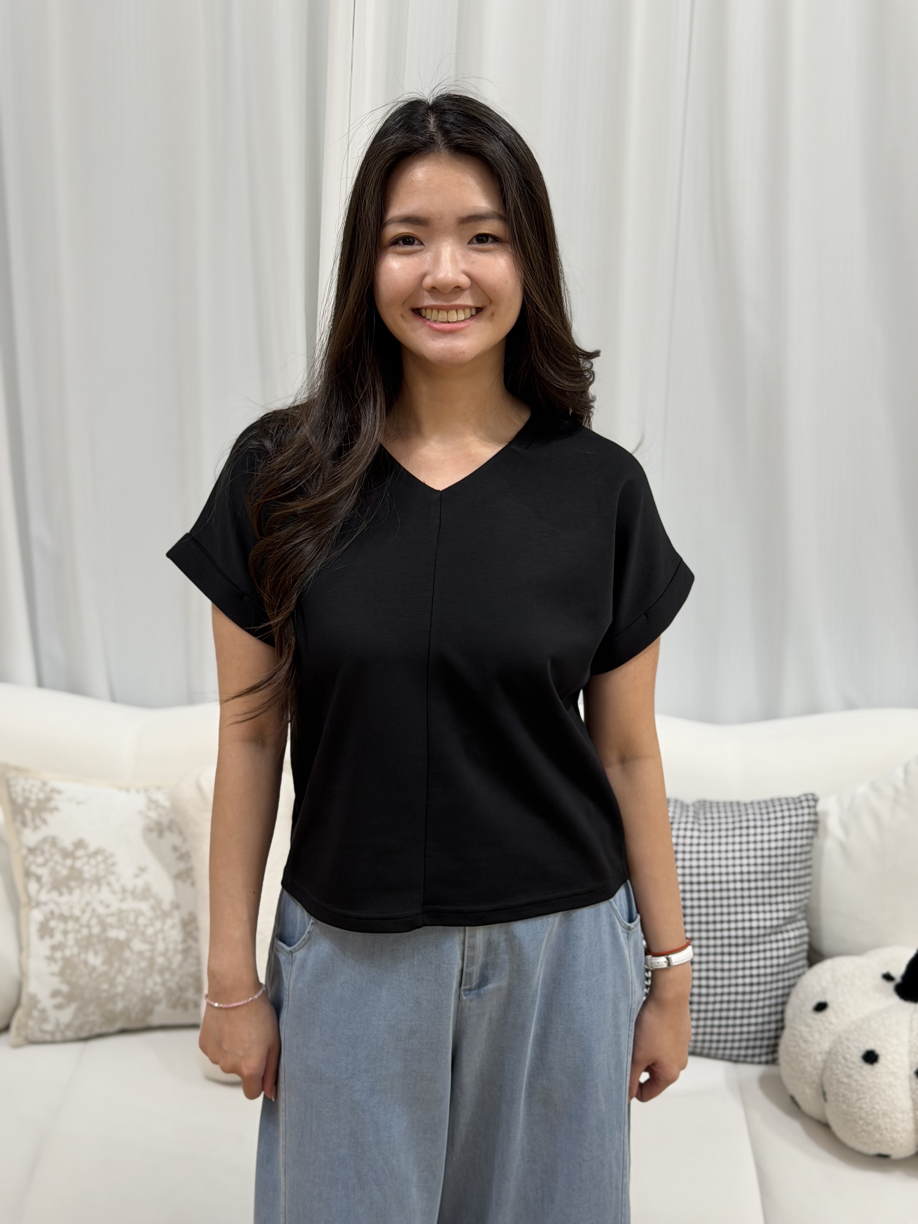 Mini Spandex V Neck Top | Plus Size Top
