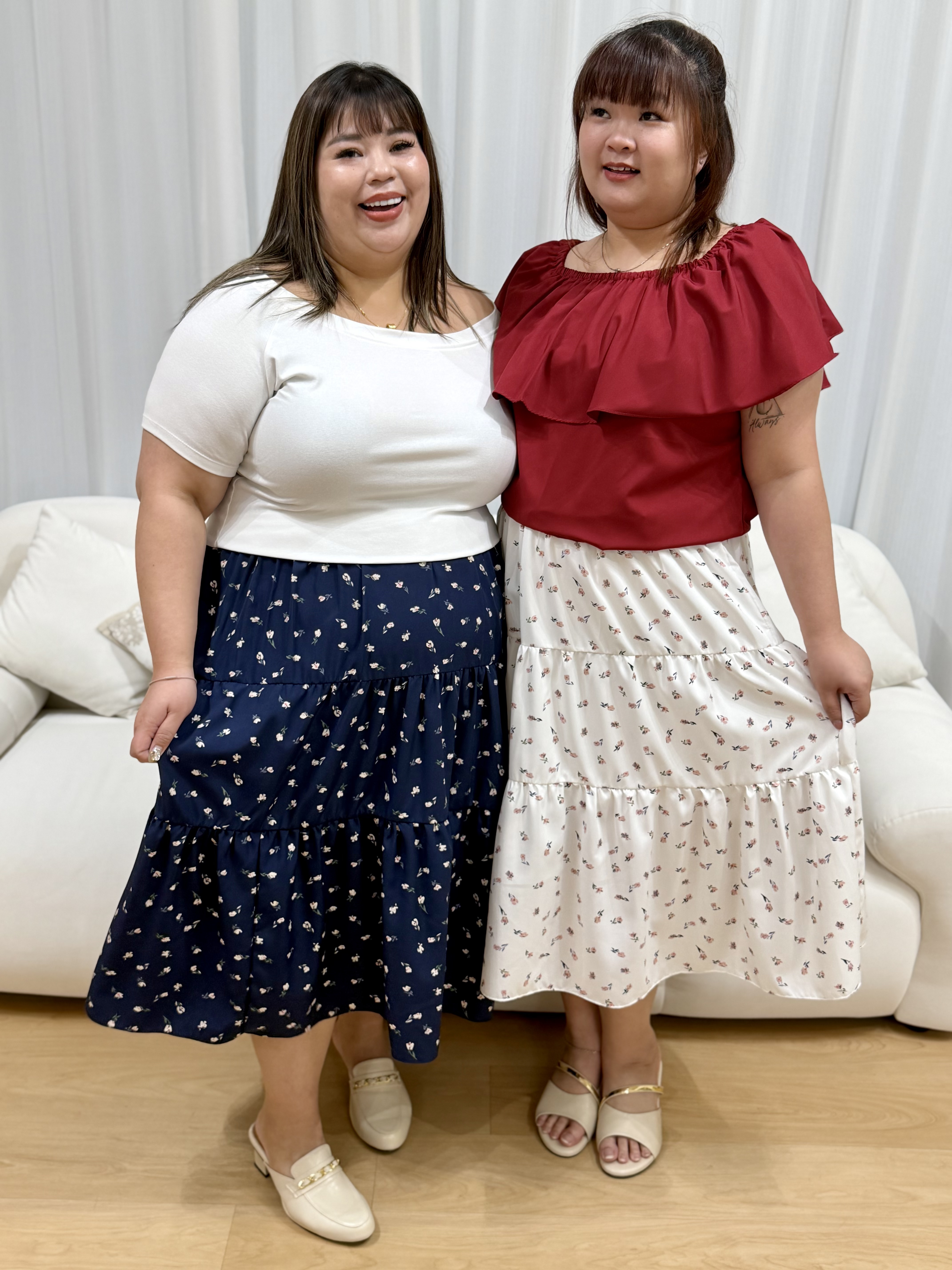 Love+ Solid Ruffle O/S 3-Way Top | Plus Size Top