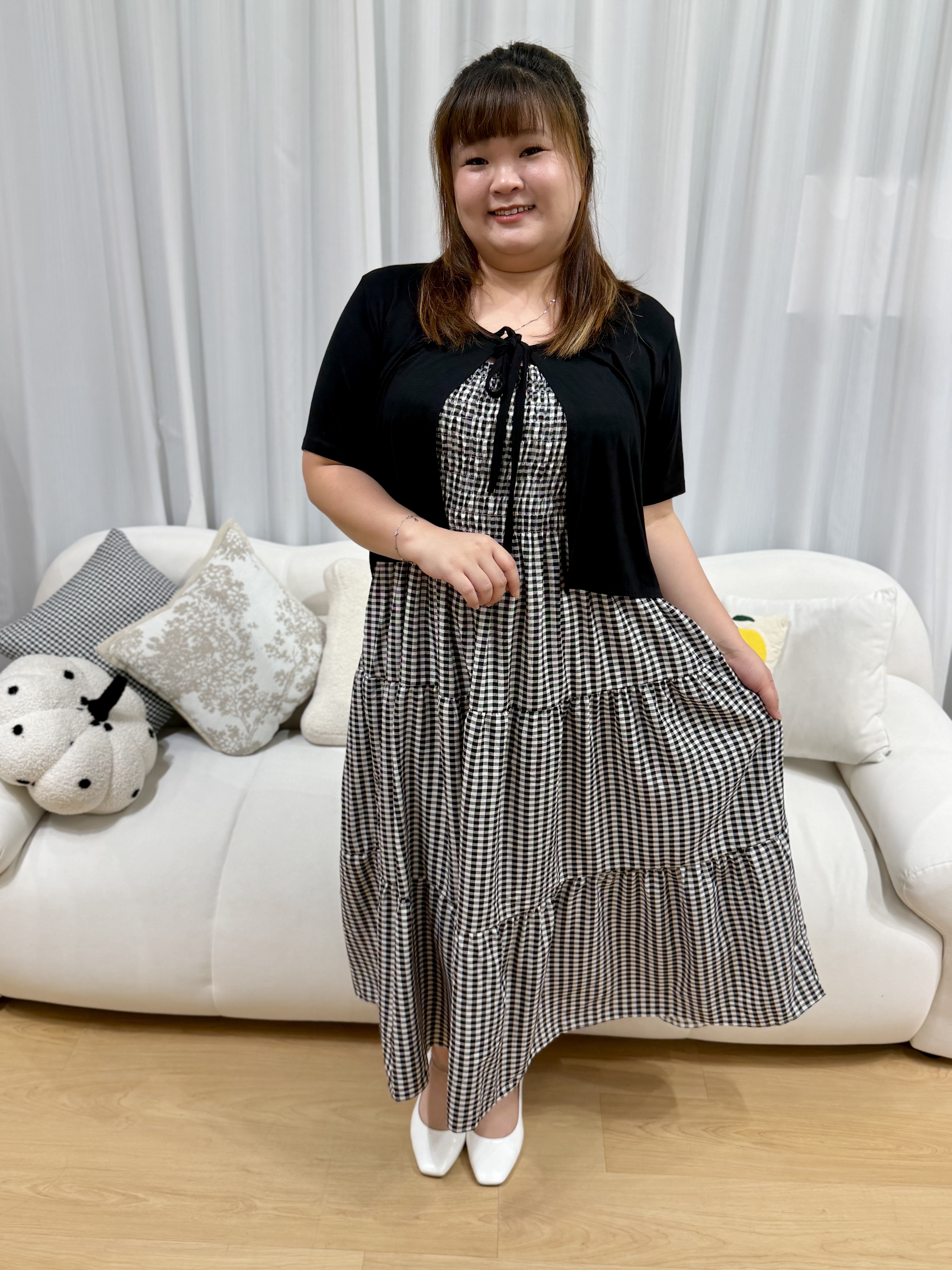 Love+ Chloe Gingham Maxi Dress | Plus Size Dress