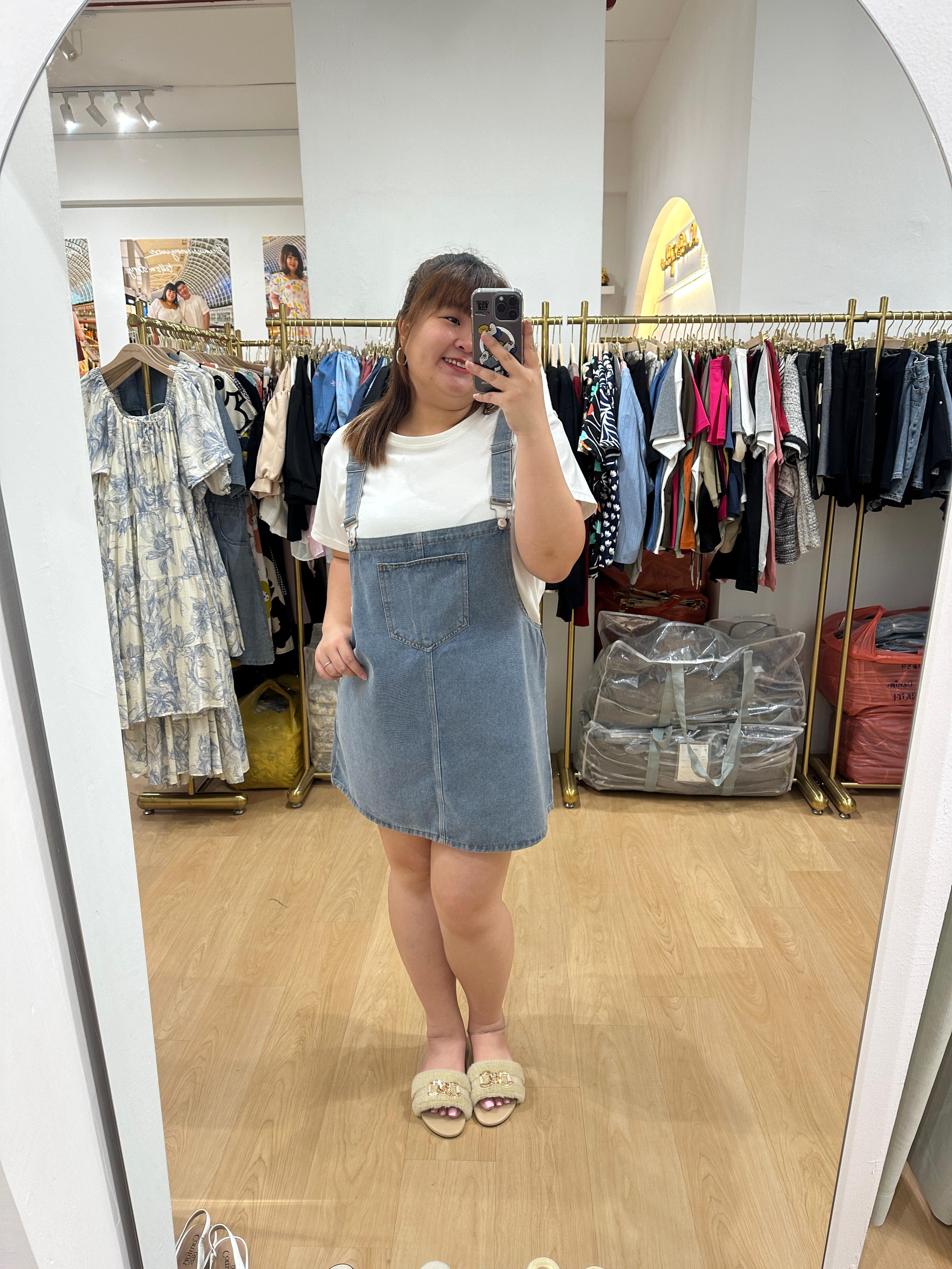 Love+ Shermaine Denim Dungaree | Plus Size dress