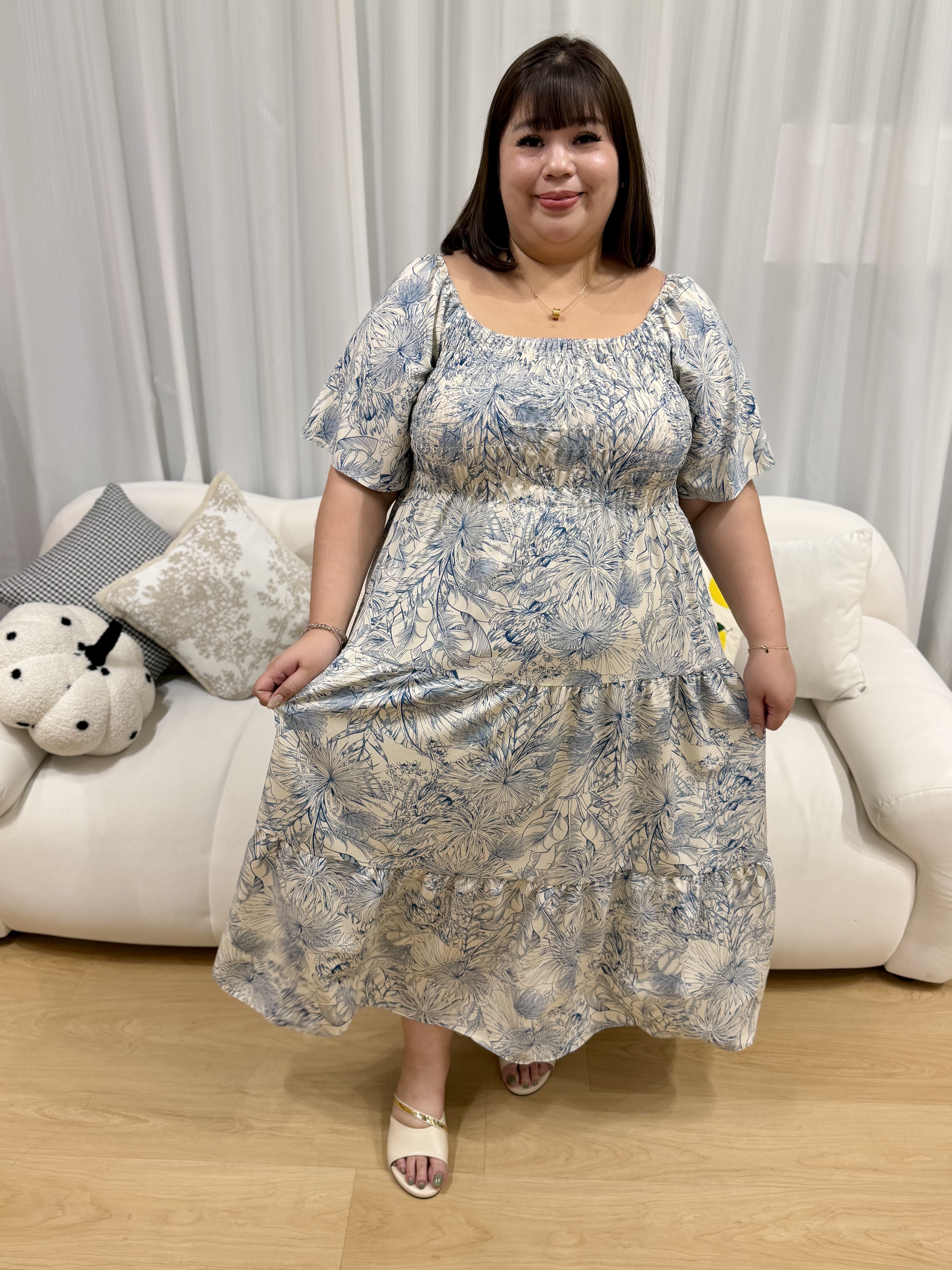 Love+ Hommé Smock Maxi Dress | Plus Size Dress