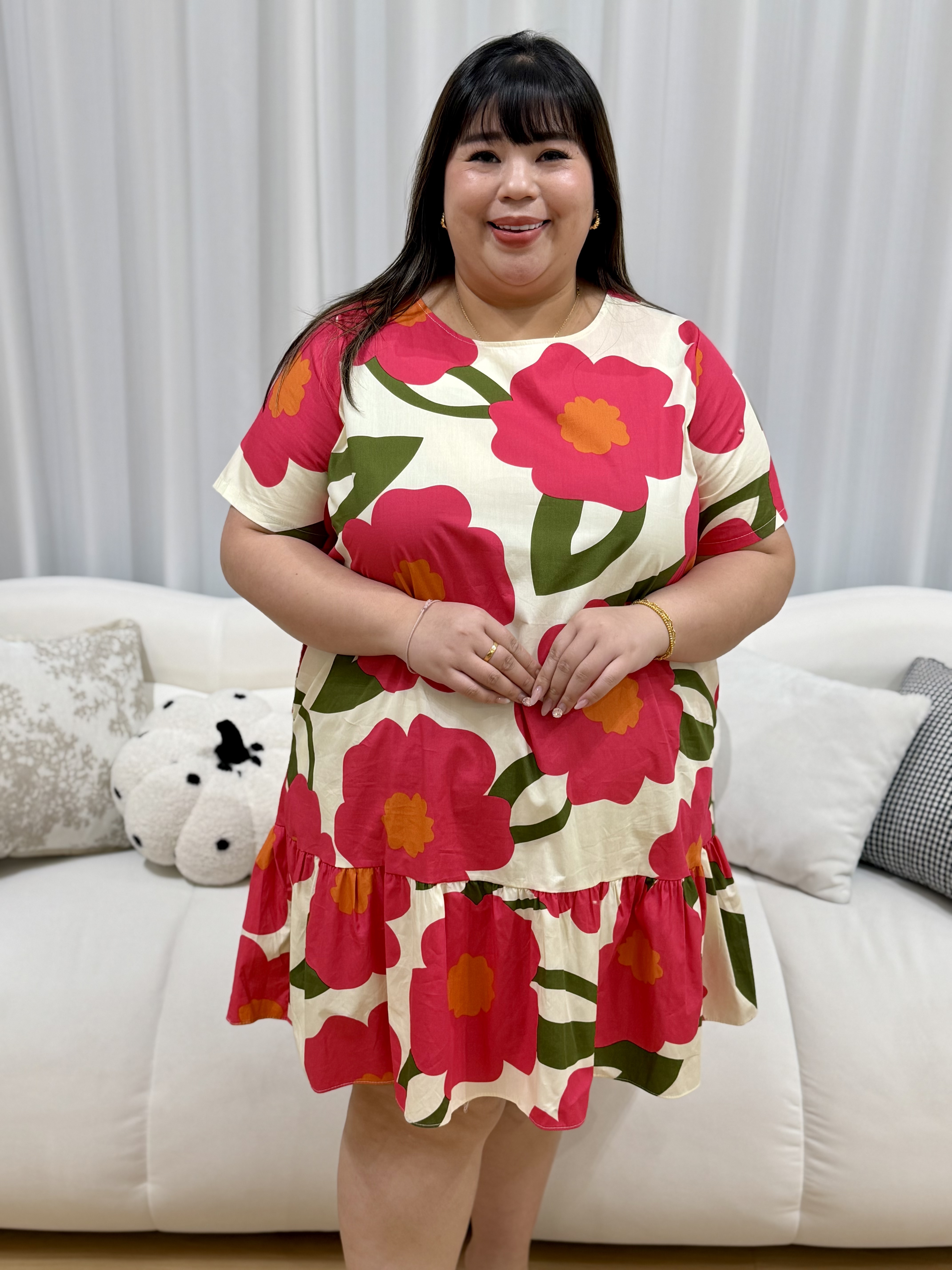 Tansy Linen Peplum Dress | Plus Size Dress