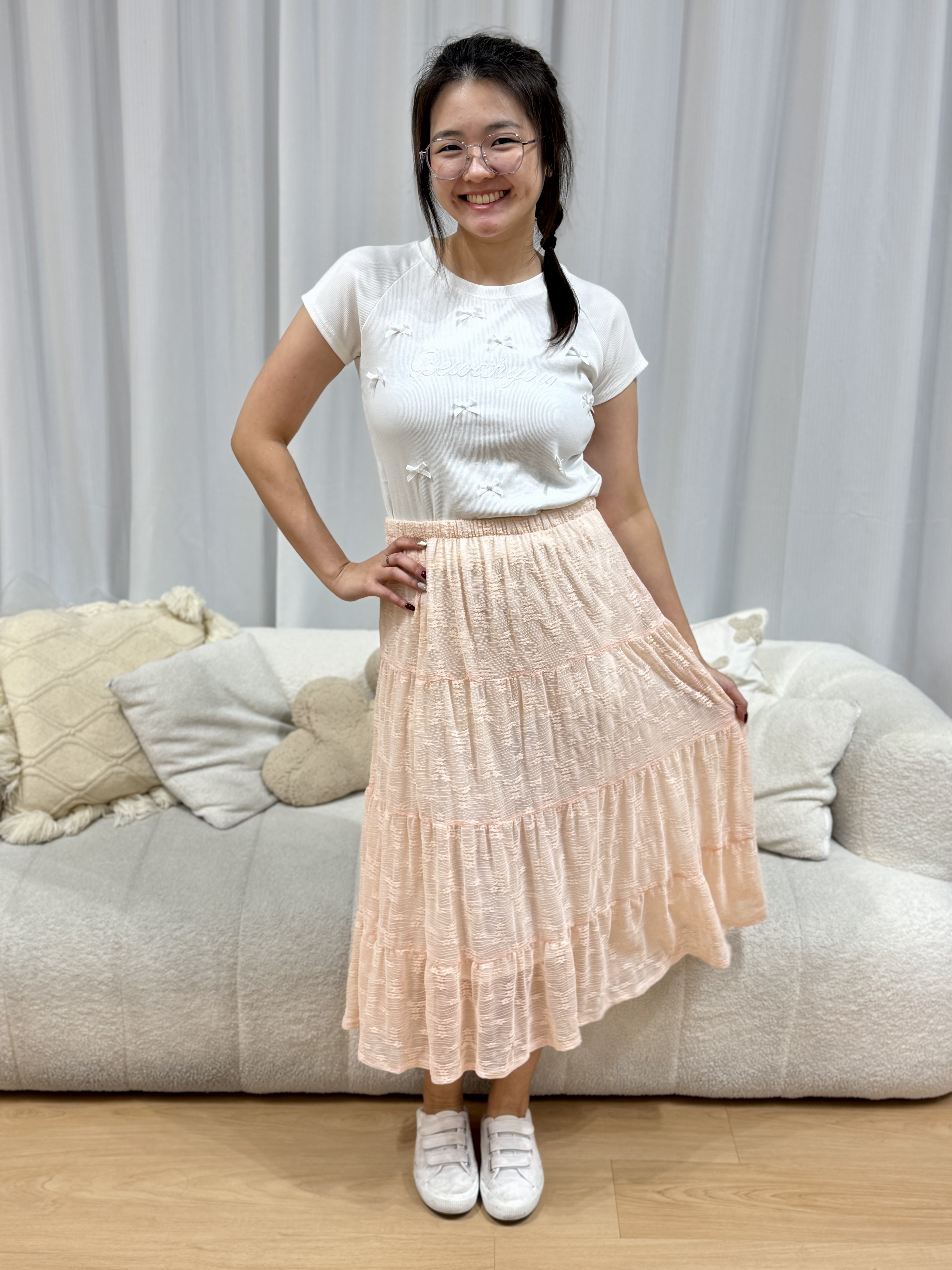 Andrea Baby Lace Skirt | Plus Size Skirt