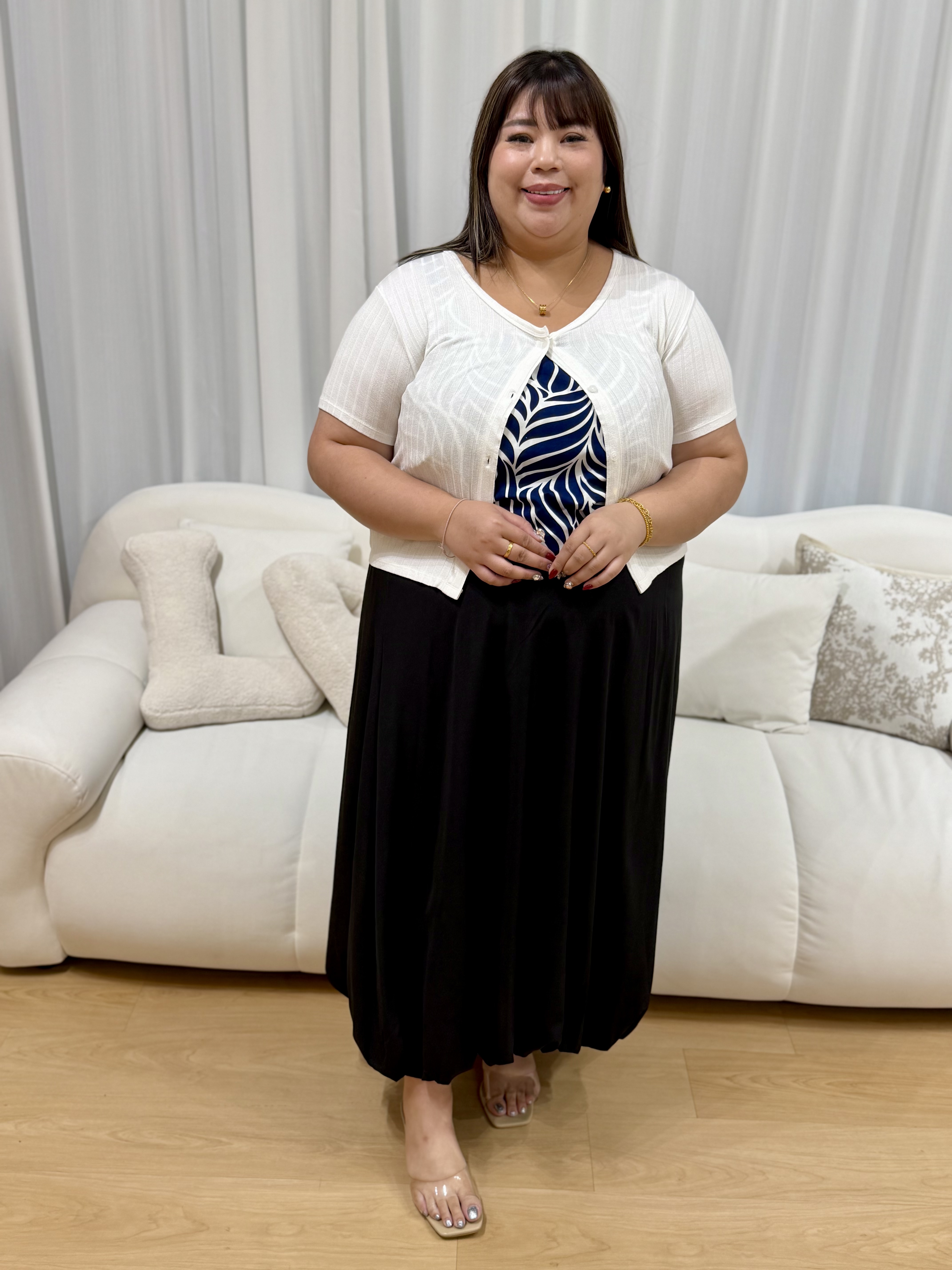 Tansy Abstract Floral Top (II) | Plus Size Top