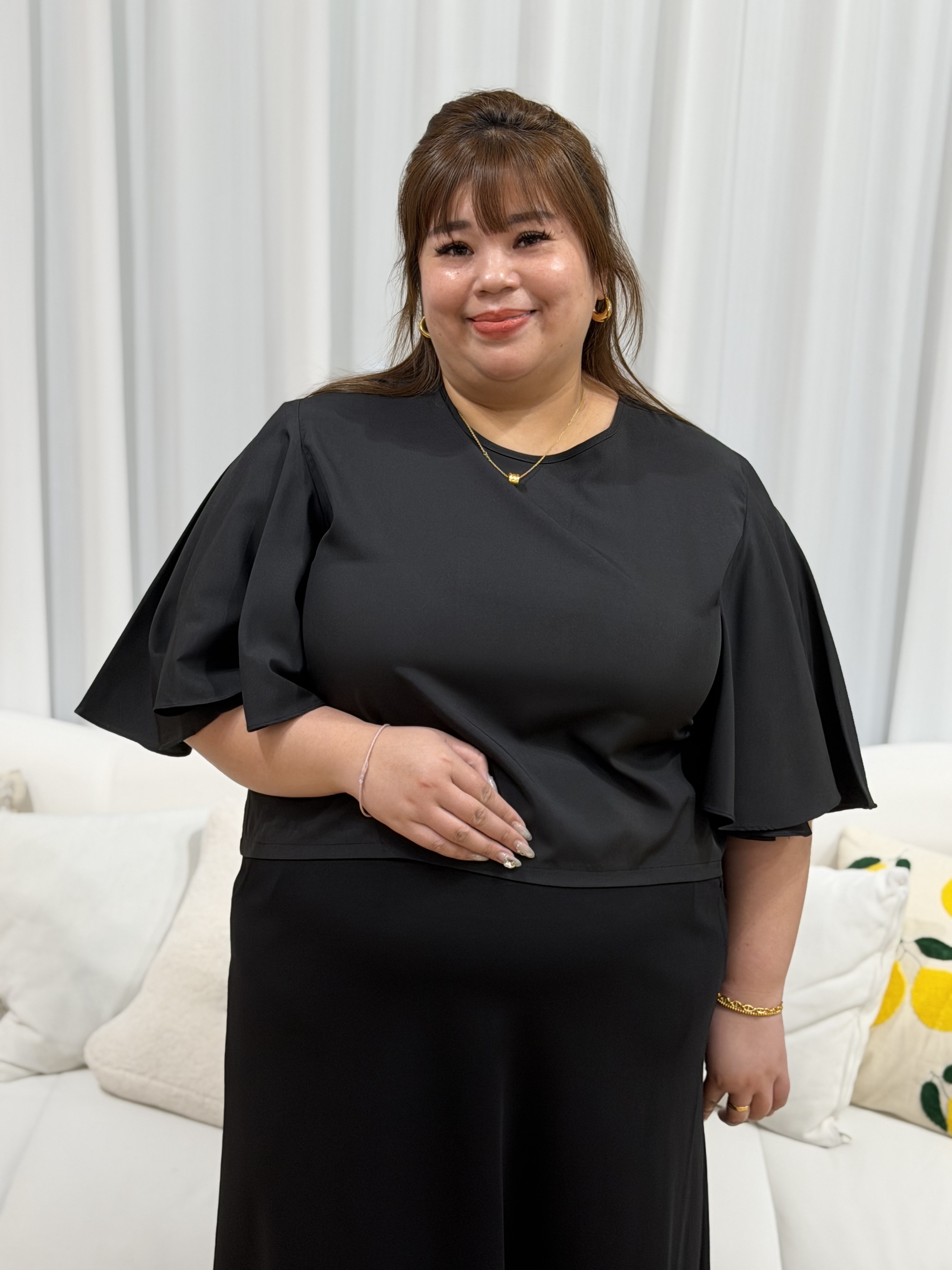 Love+ Alveria Flutter Top | Plus Size Top