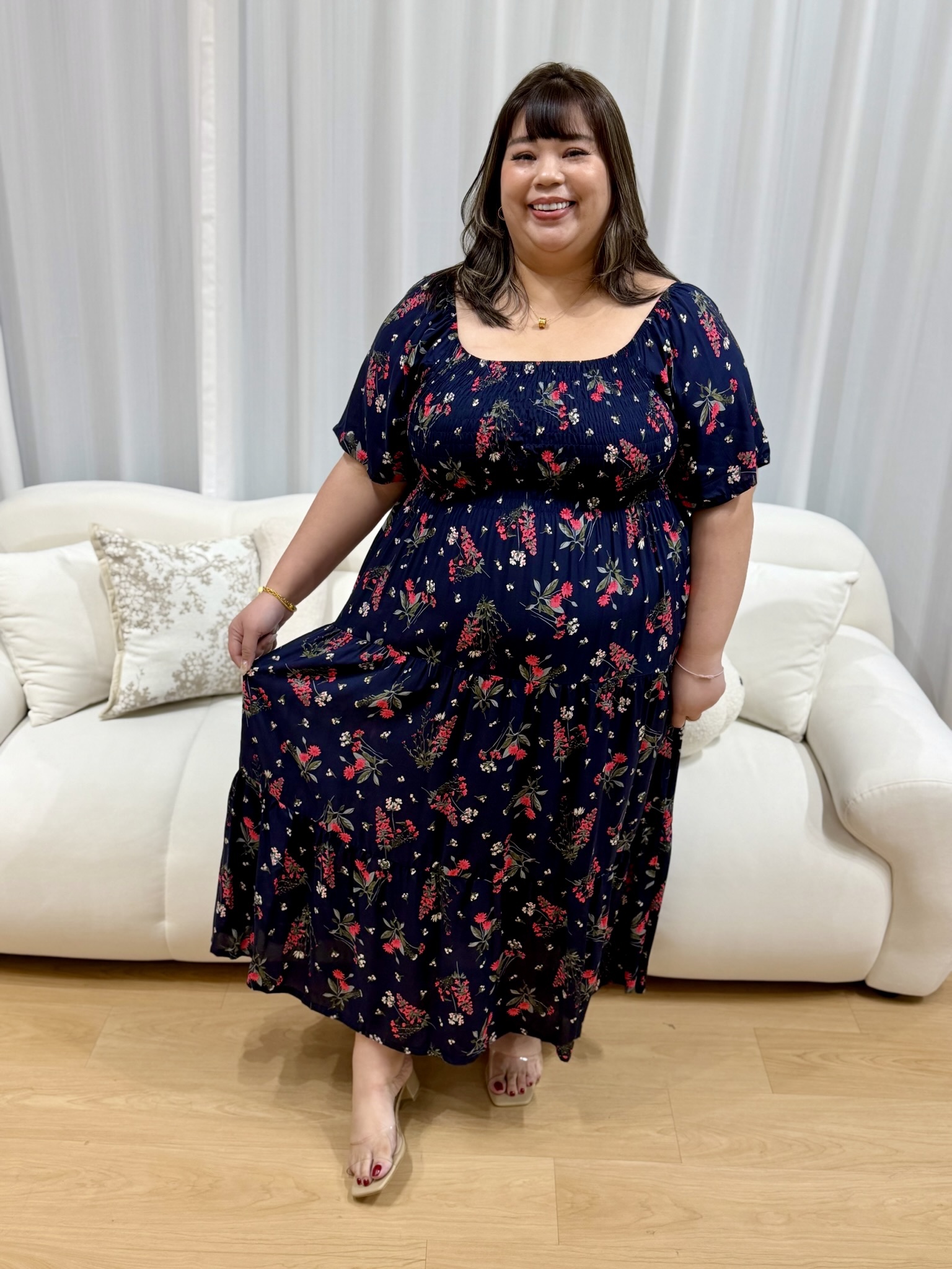 Joanna Smock Maxi Dress | Plus Size Maxi Dress