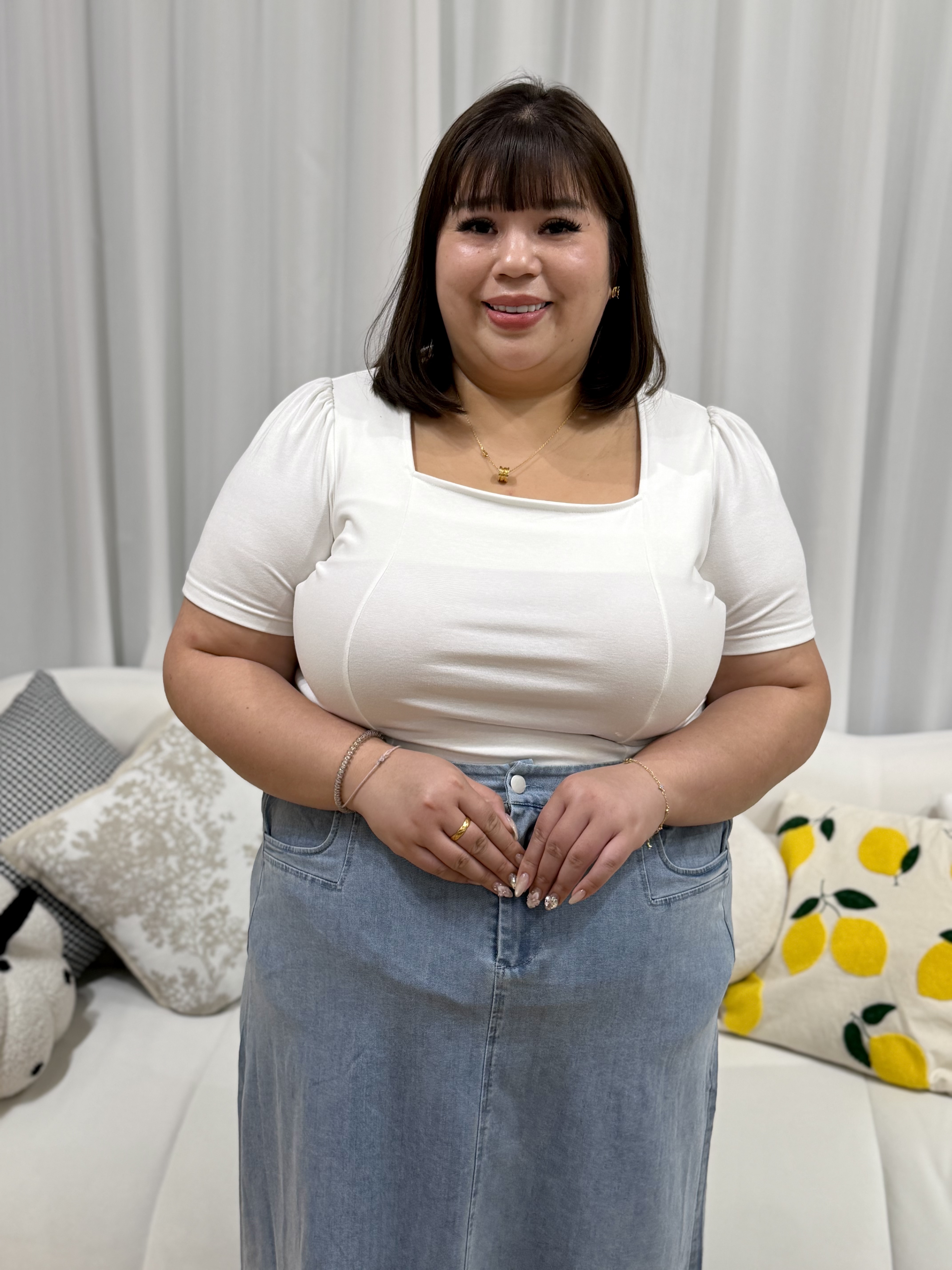 Love+ Premium Cotton Welcia Box Top | Plus Size Top