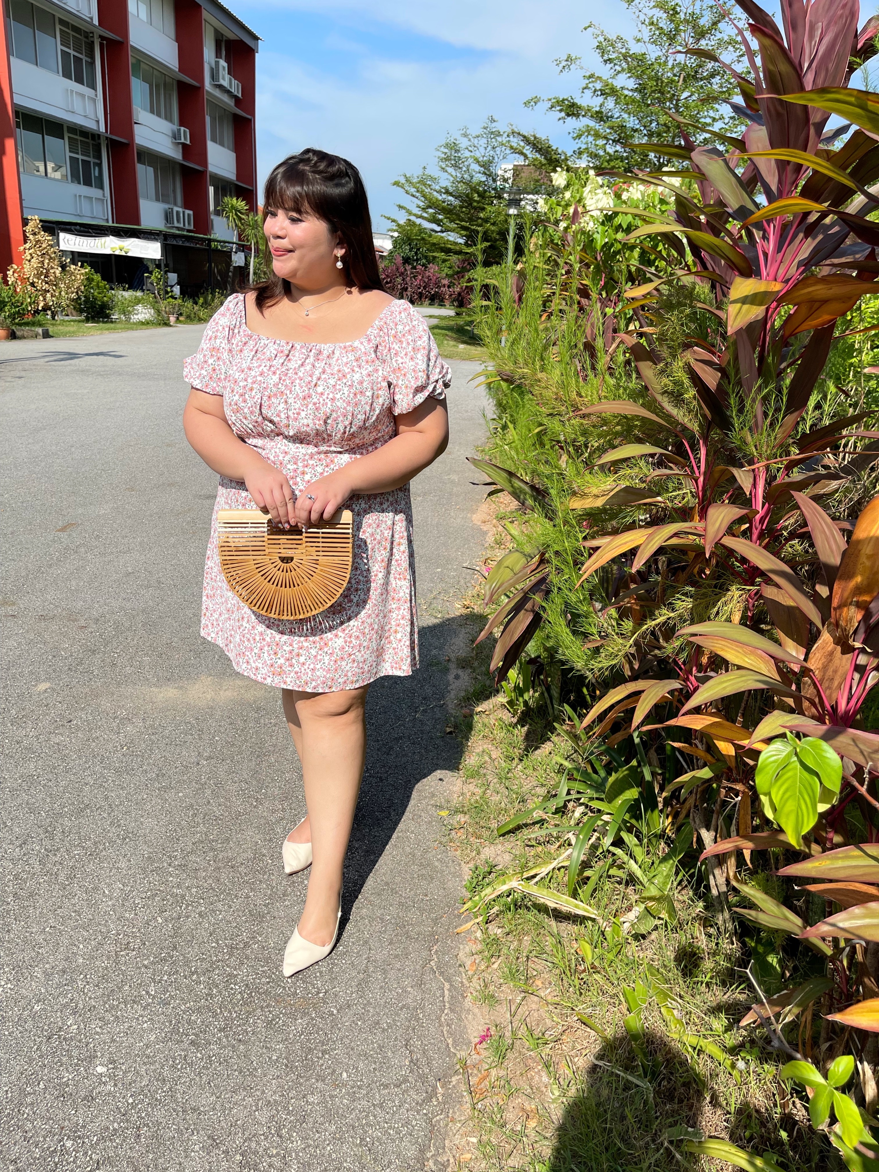 Love+ Kylie Pink Smock Dress | Plus Size Dress Singapore