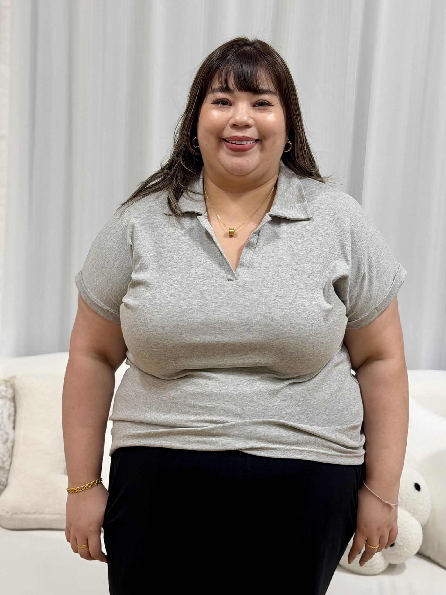 Rina Collar Top | Plus Size Top