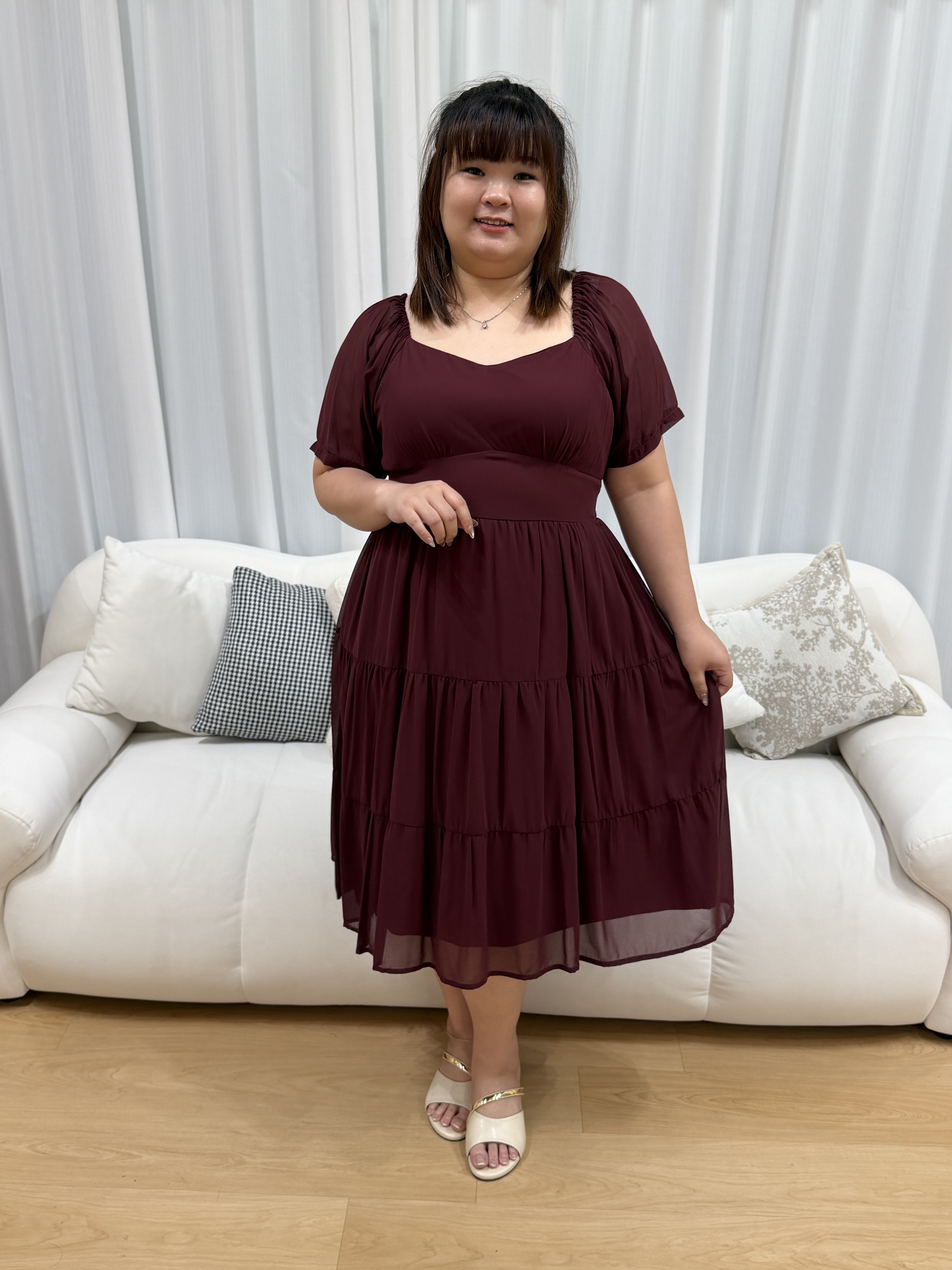 Love+ Riviera Chiffon Dainty Dress | Plus Size Dress