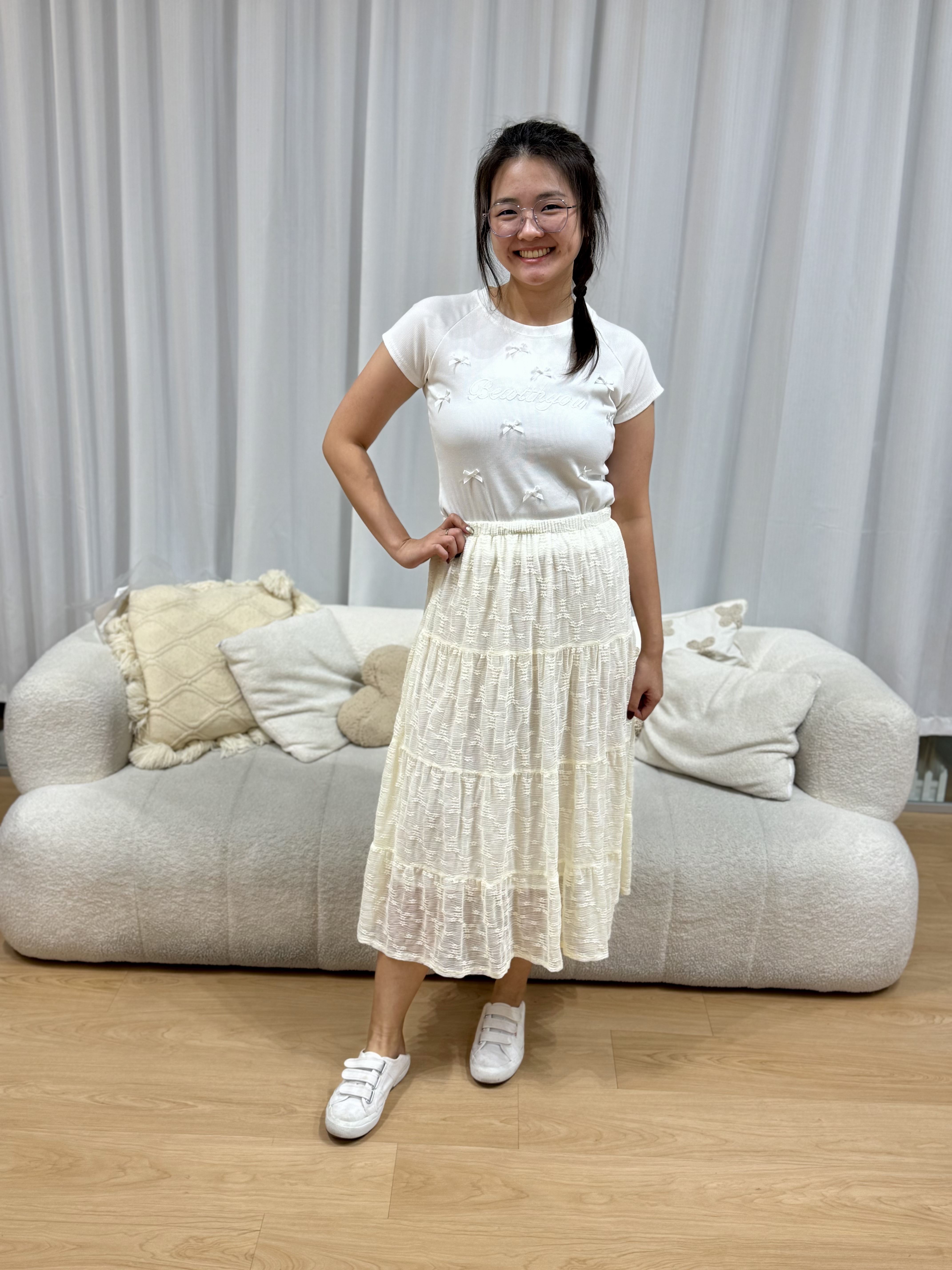 Andrea Baby Lace Skirt | Plus Size Skirt