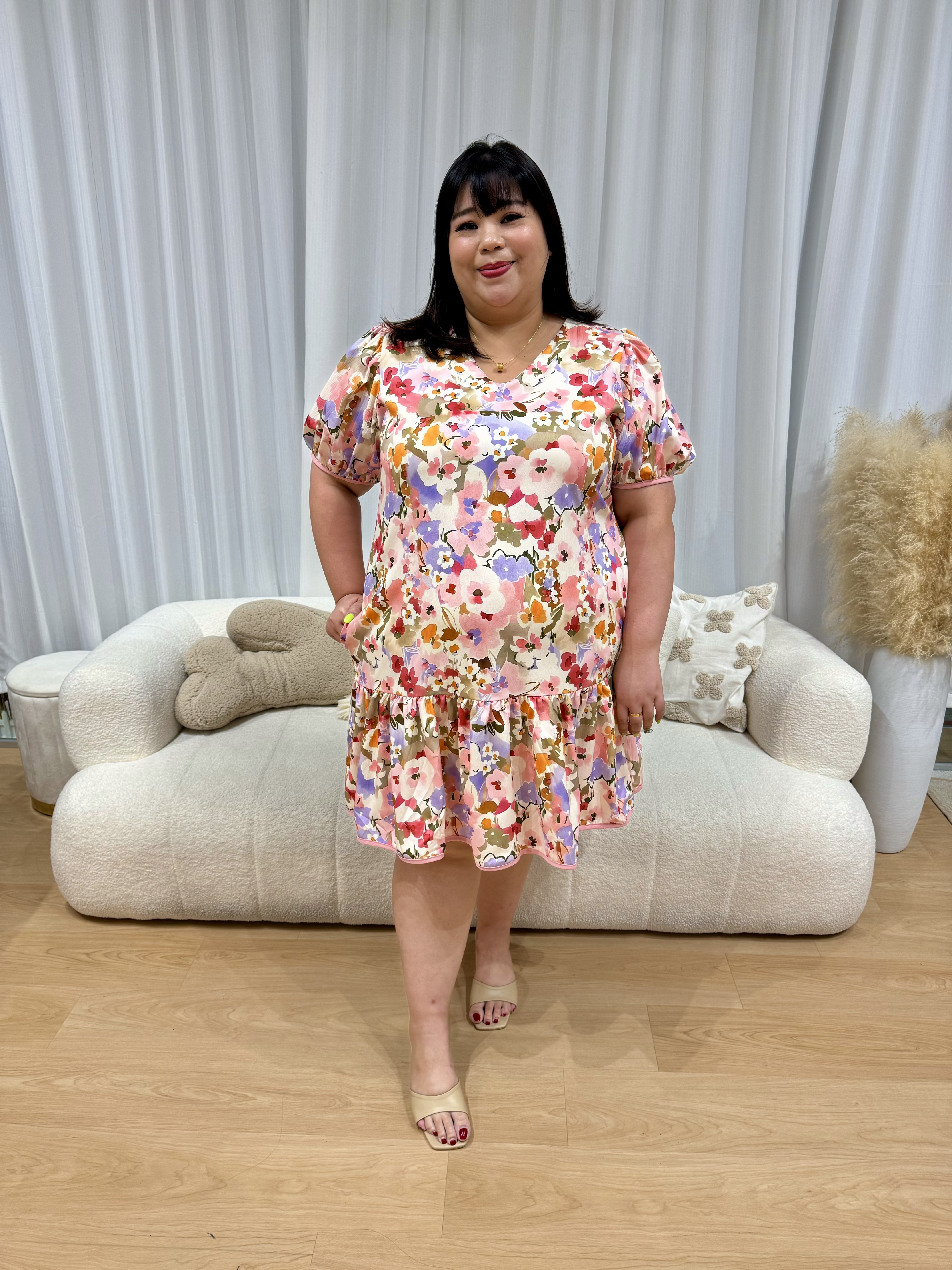 Love+ Cassia Vibrant Floral dress | Plus Size Dress