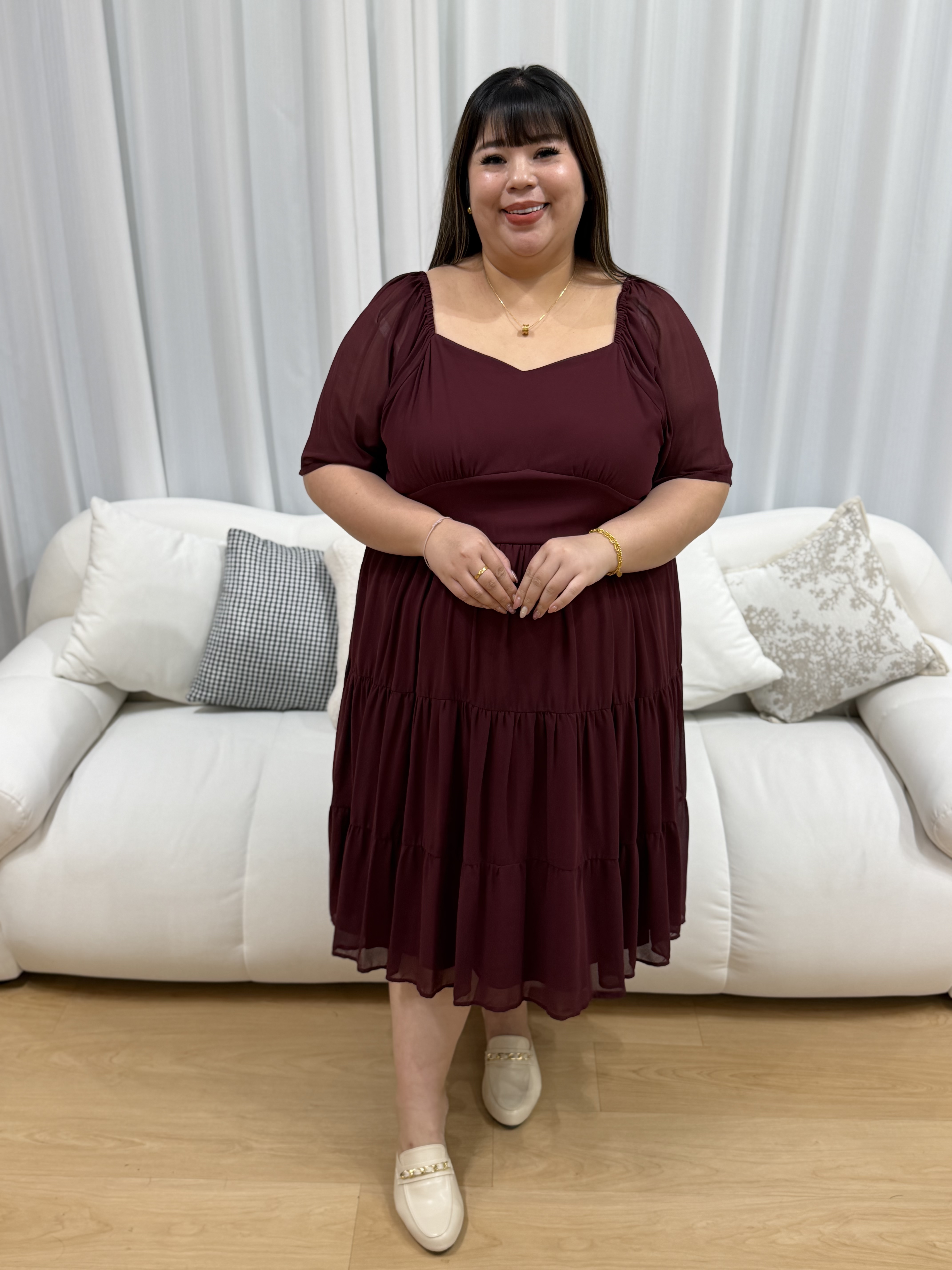 Love+ Riviera Chiffon Dainty Dress | Plus Size Dress