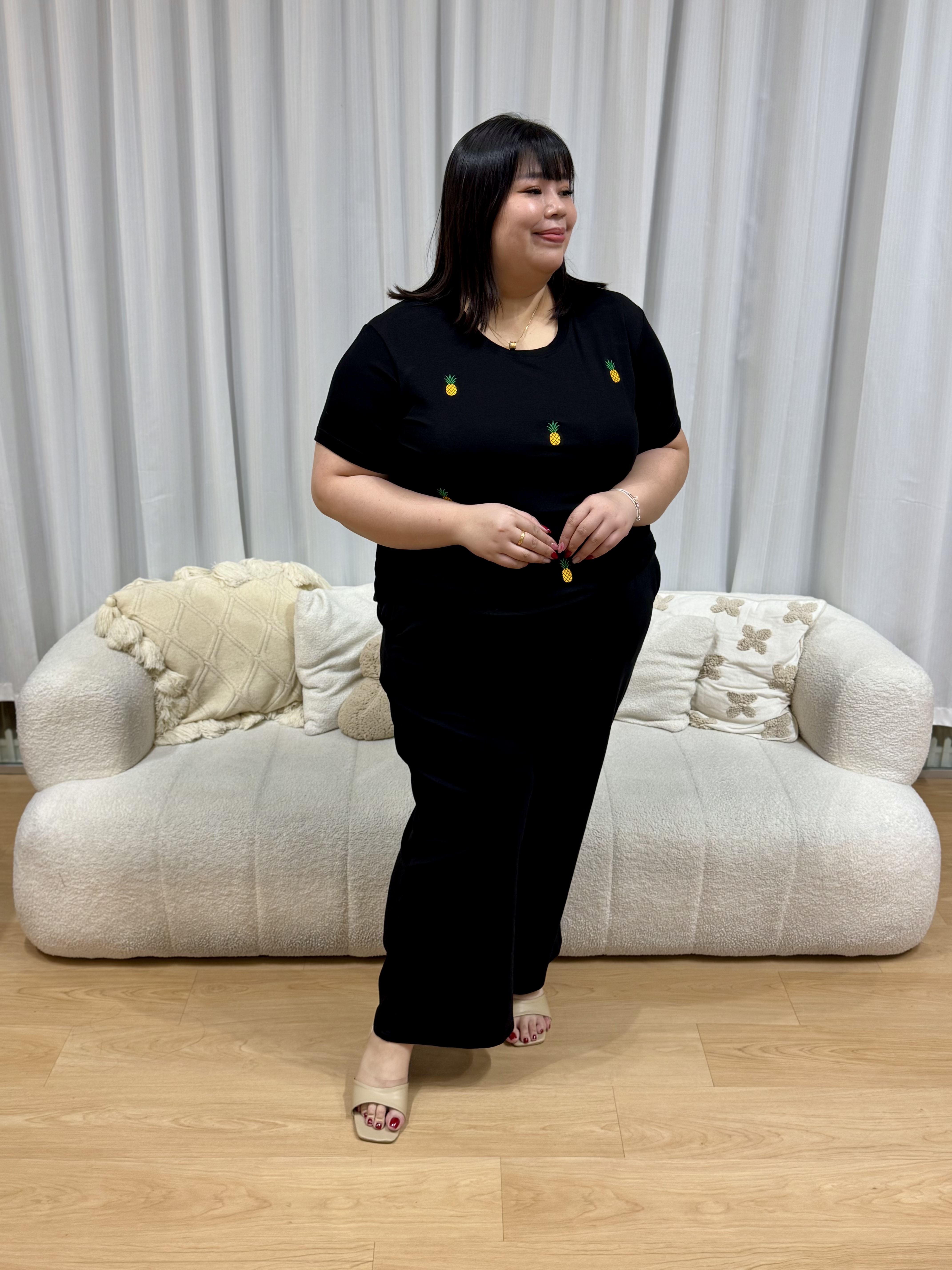 HUAT KA LIAO Pineapple Top | Plus Size Top